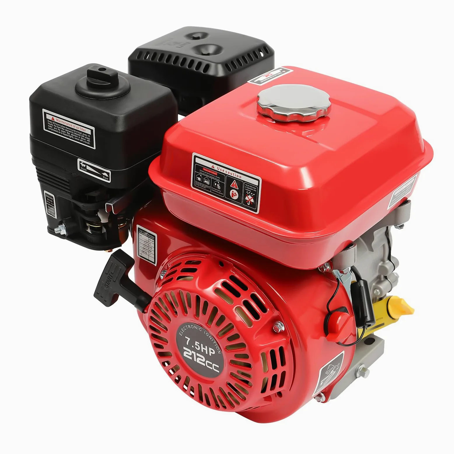 7.5hp 4 tiempos motor de gasolina Motor estándar, 1 cilindro Go Kart generador, motor de propulsión de gasolina, generador de emergencia potencia de emergencia arranque de tracción velocidad