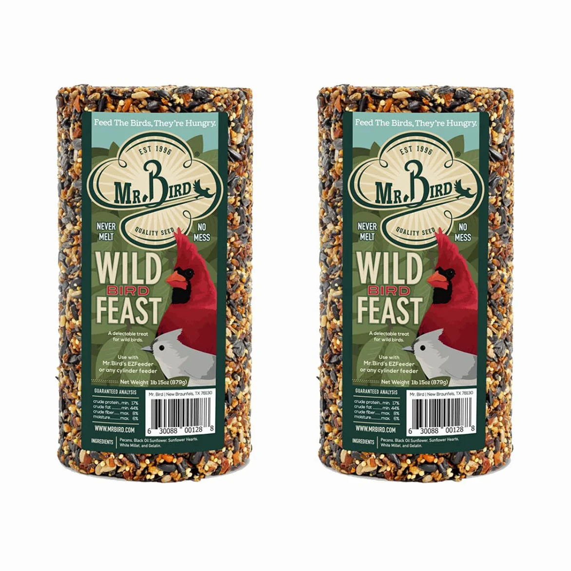 Mr. Bird Wild Bird Feast - Cilindro de Semillas de pájaro Salvaje (28 oz)