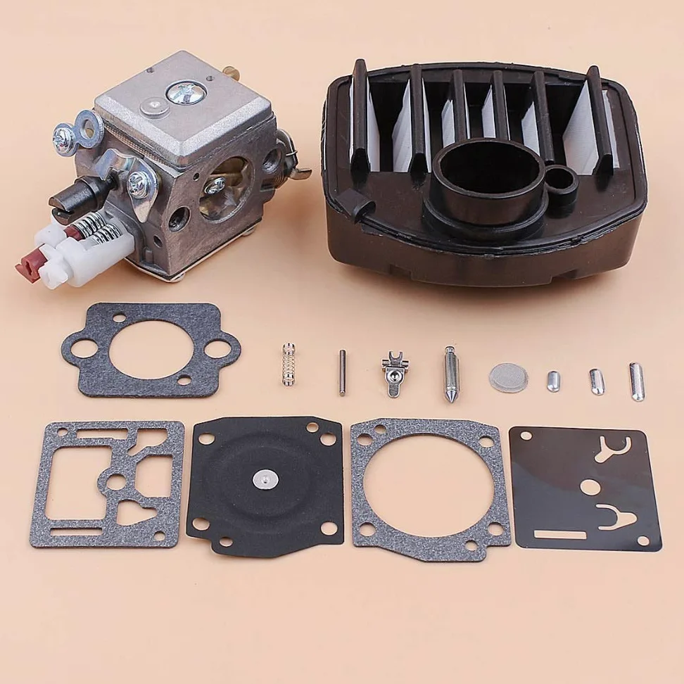 Carburador Carb Filtro de Aire Kit de reparación Compatible con Husqvarna 359357 357XP Jonsered 2159 Motosierras Zama C3-EL18B RB-163 Piezas de Motosierra