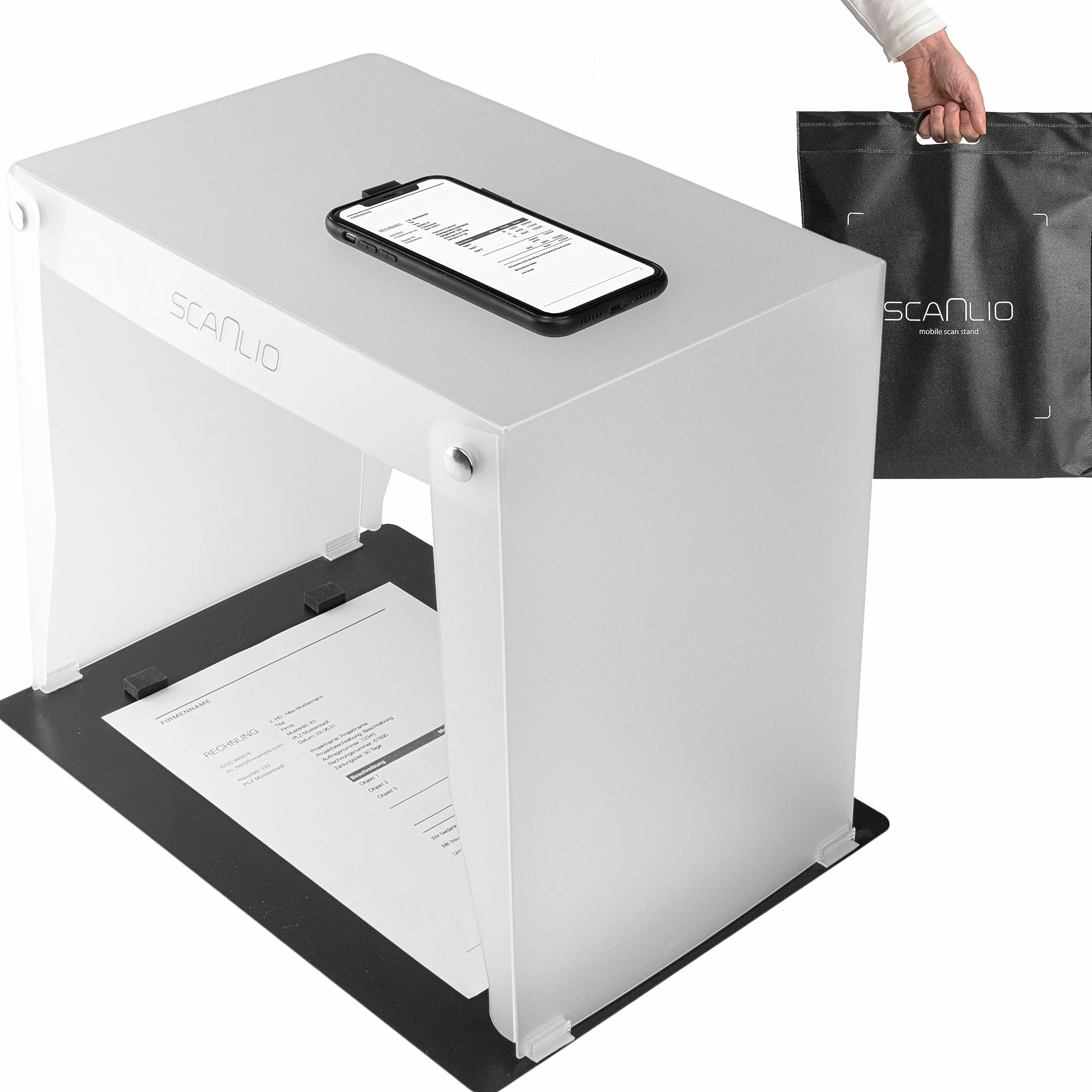 Pro Caja de escaneo Plegable Soporte para escáner de móvil