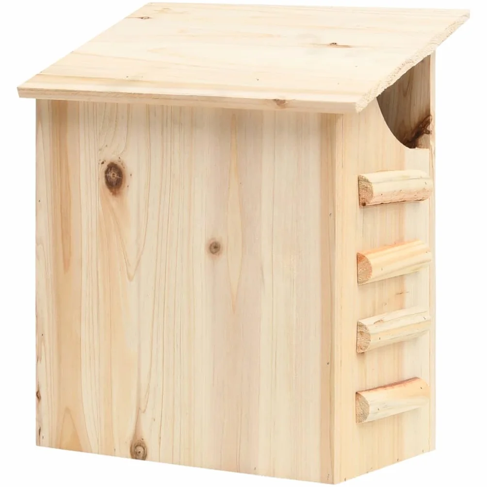 vidaXL Casa para Murciélagos Animales Nido Jaula Caja Caseta Hotel Jardín Balcón Patio Terraza Gancho Decoración 30x20x38 cm Madera Maciza de Abeto