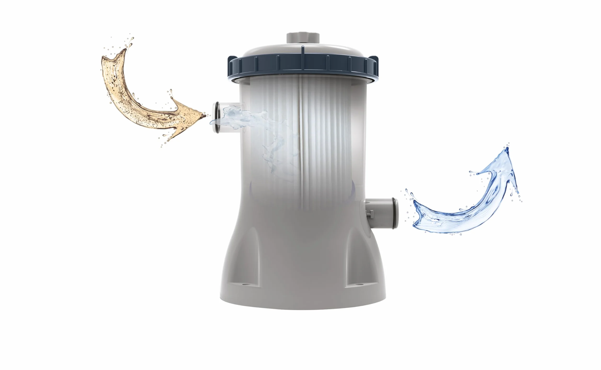 BESTWAY Depuradora de Filtro de Cartucho de 2.006 litros/hora 18,5x17,5x27,5 cm Gris