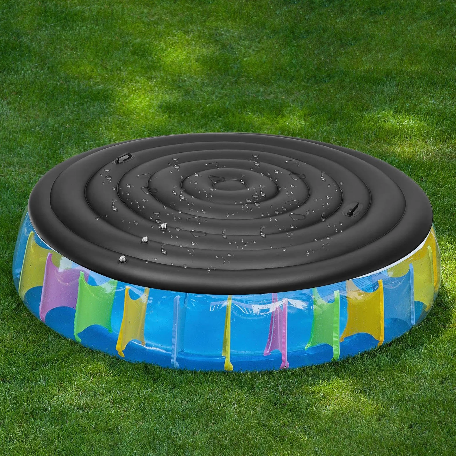Cubierta para bañera de hidromasaje Hinchable Protector de Bañera Inflable | Protector Térmico de para Patio Jardín Apartamento Camping Baño Terraza Interior Exterior
