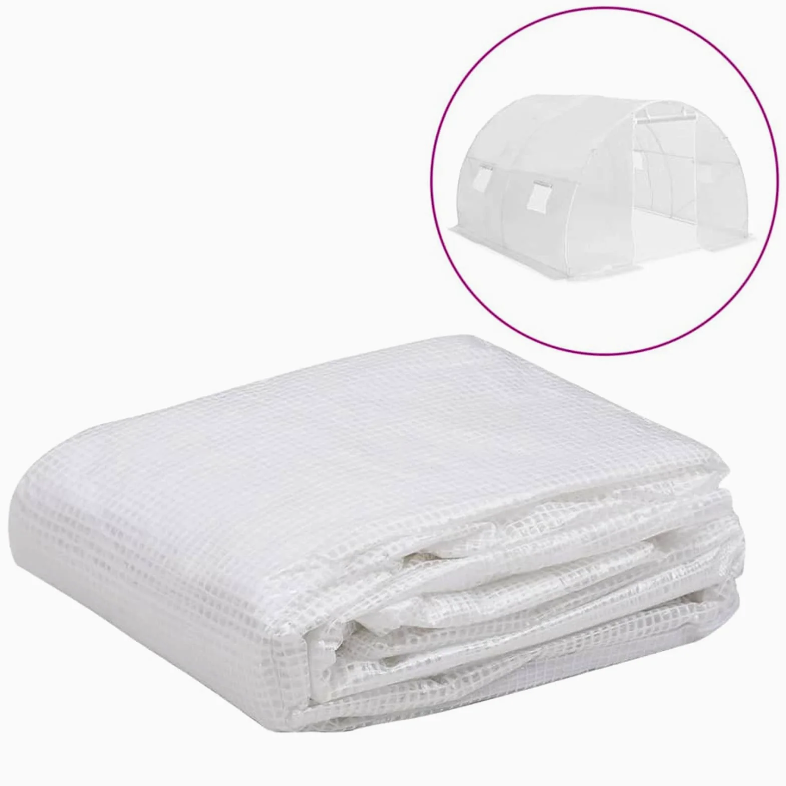 Homgoday Lona de repuesto para invernadero (9 m²) 3 x 3 x 2 m transparente, lona para invernadero de jardín, lona para invernadero huerto, lona para invernadero de balcón