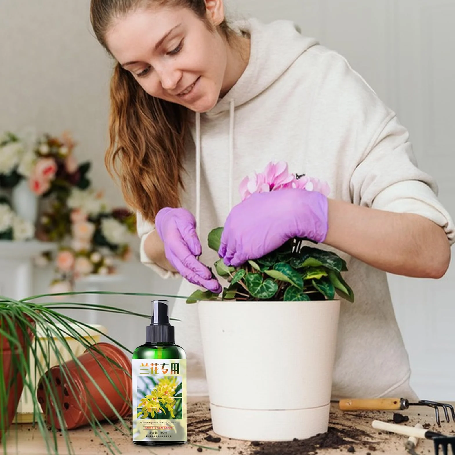Alimento para plantas de orquídeas | Fertilizante líquido de enraizamiento | Fertilizante líquido para orquídeas | Spray de niebla de orquídeas | Fertilizante natural para orquídeas | Niebla compacta