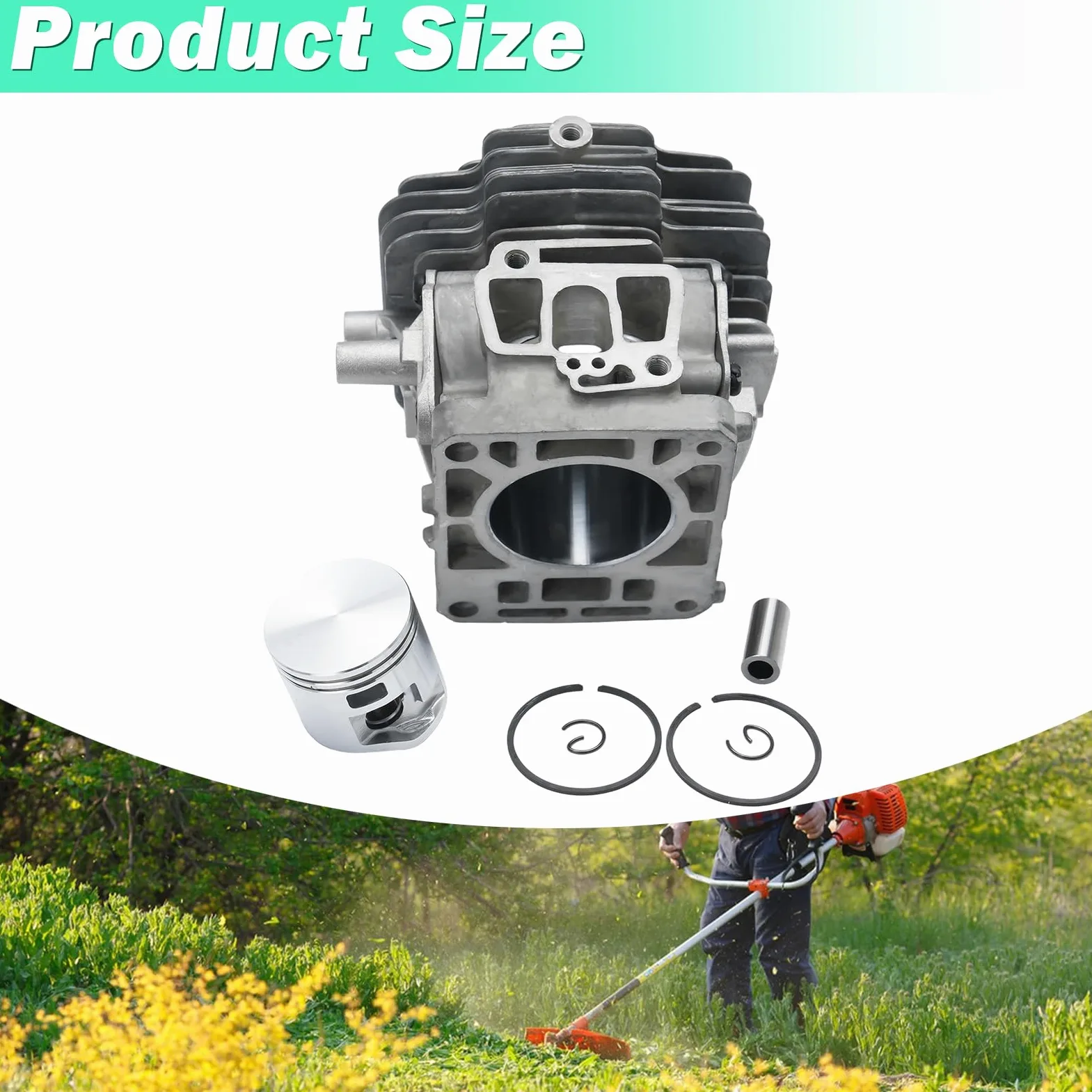 Kit de cilindros de 40 mm para Stihl FS 240, FS 260, FS 360 C, FS 410 C