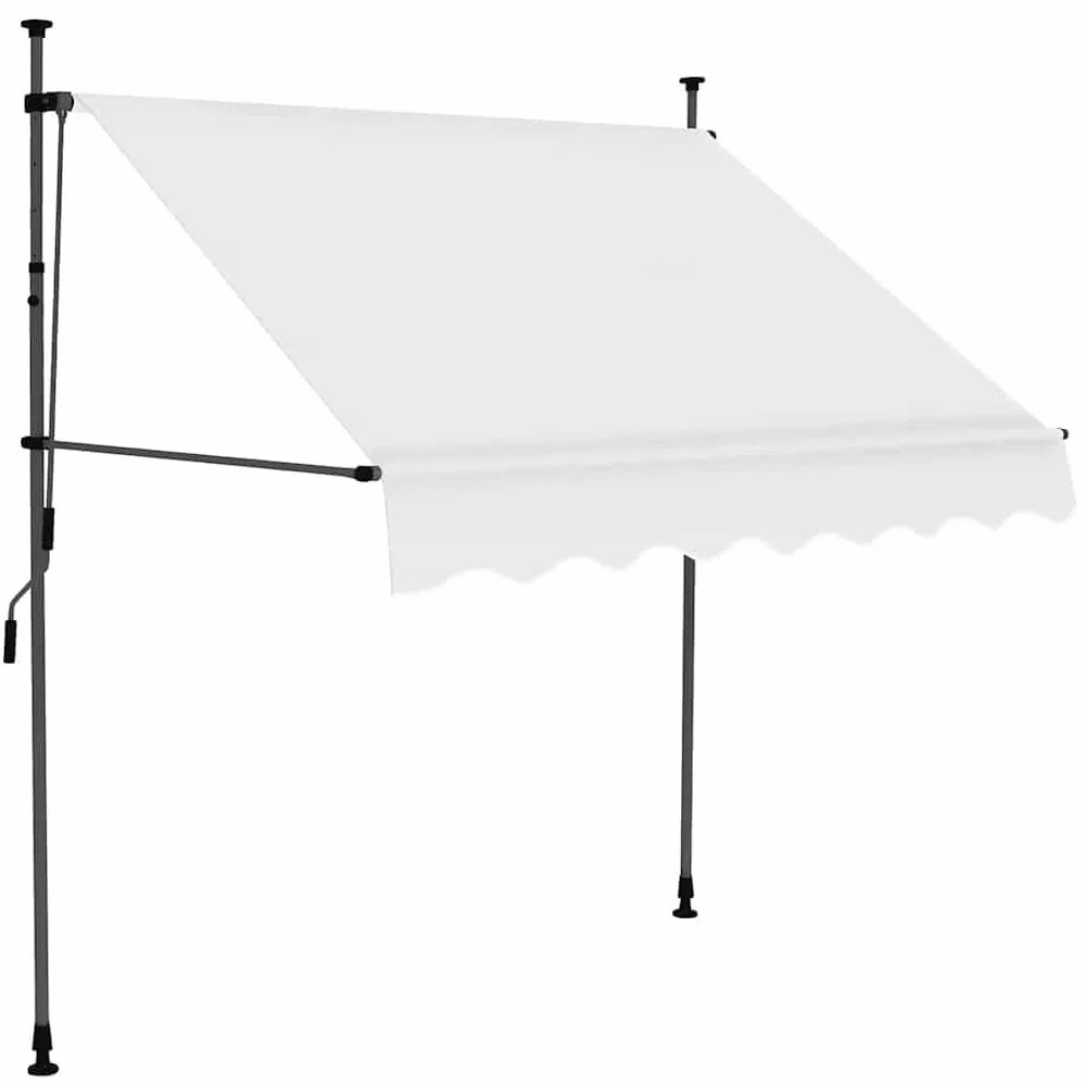 Genérico Toldo Manual retráctil con LED Crema 100 cm,Casa y jardín,Jardín,Artículos de Exterior,Toldos-145869