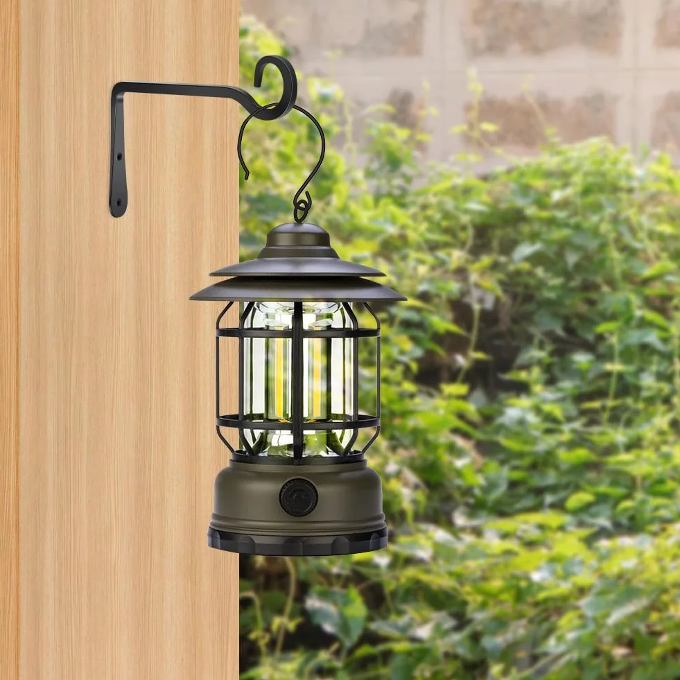 2 PCS Gancho, Maceta Colgante Gancho, Soporte de Cesta Colgante, para Plantas Colgantes, Comedero Pájaros Pared, Faroles, Campanas de Viento, Decoración de Jardín Exterior