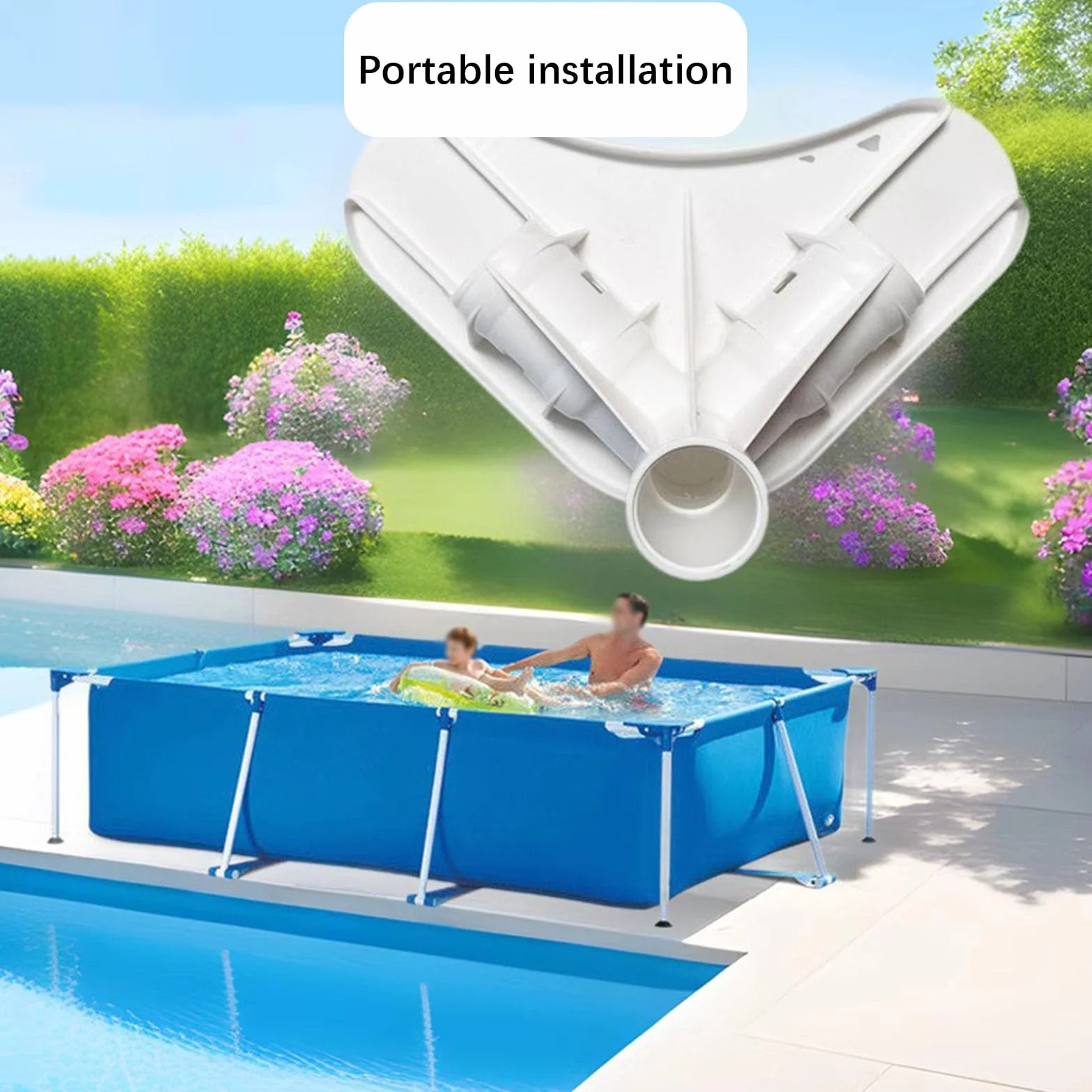 Sharplace Hardware de Esquina de Marco de Piscina Hardware Multifunción Compacta de Reemplazo Resistente Junta de Esquina de Reemplazo para Piscinas de Jardín