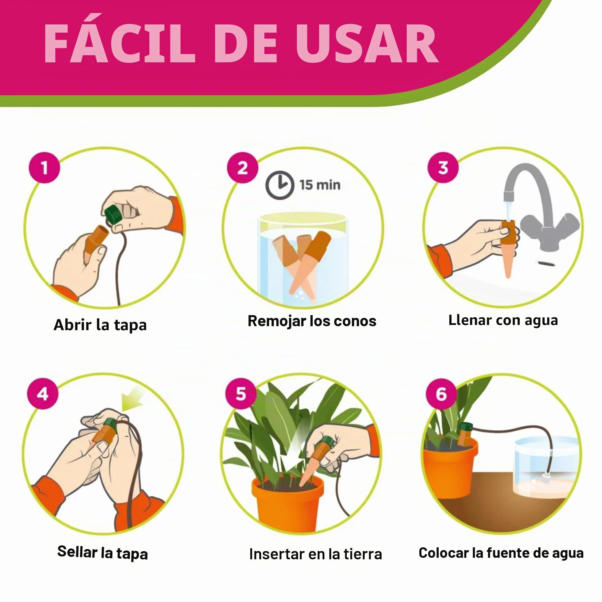 BLUMAT 10520 Junior Automático Planta Riego, XL, 2 Unidades