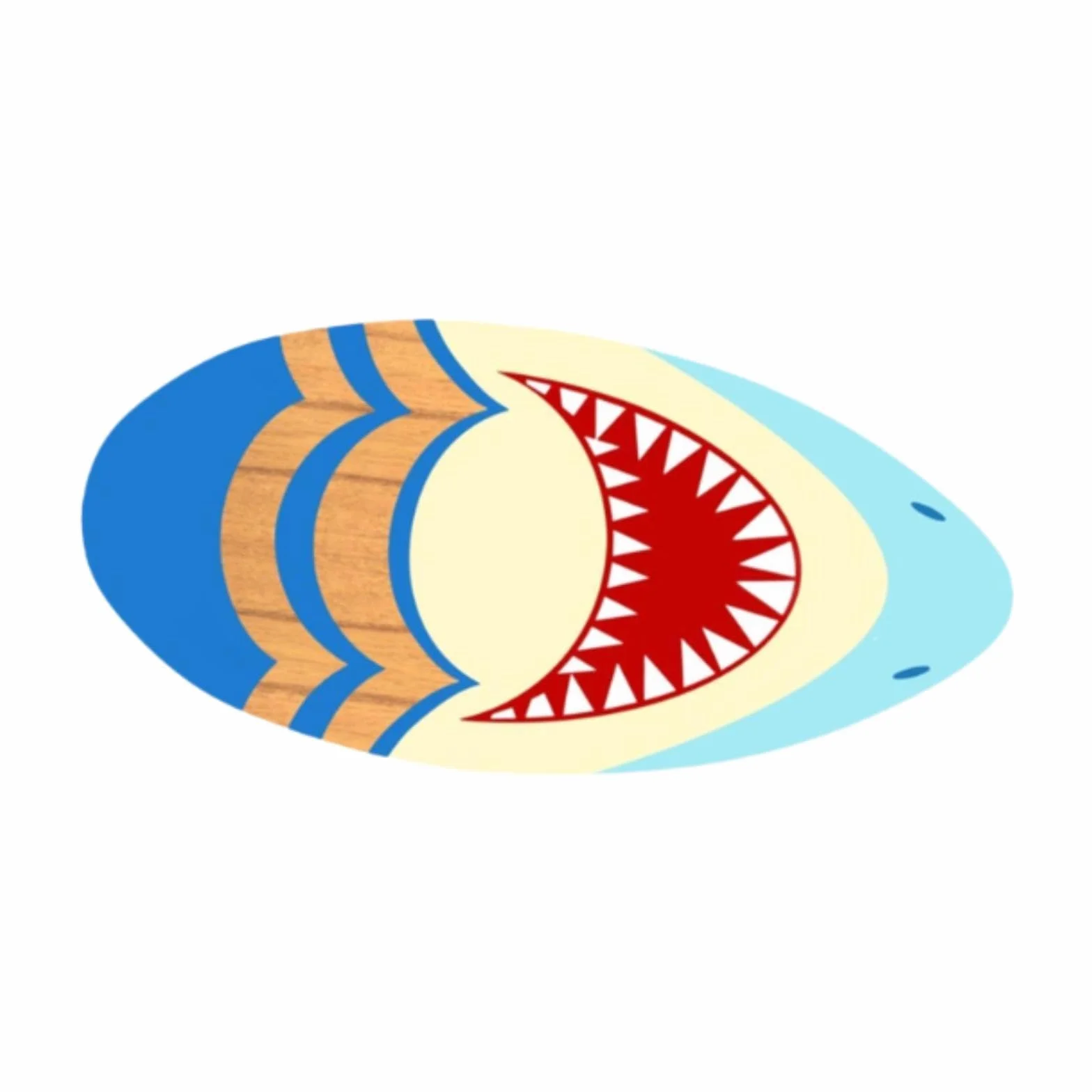 Fenteer Tabla de Skim de Madera para Niños Tabla de Surf Pequeña Juguete Acuático con Acabado Brillante