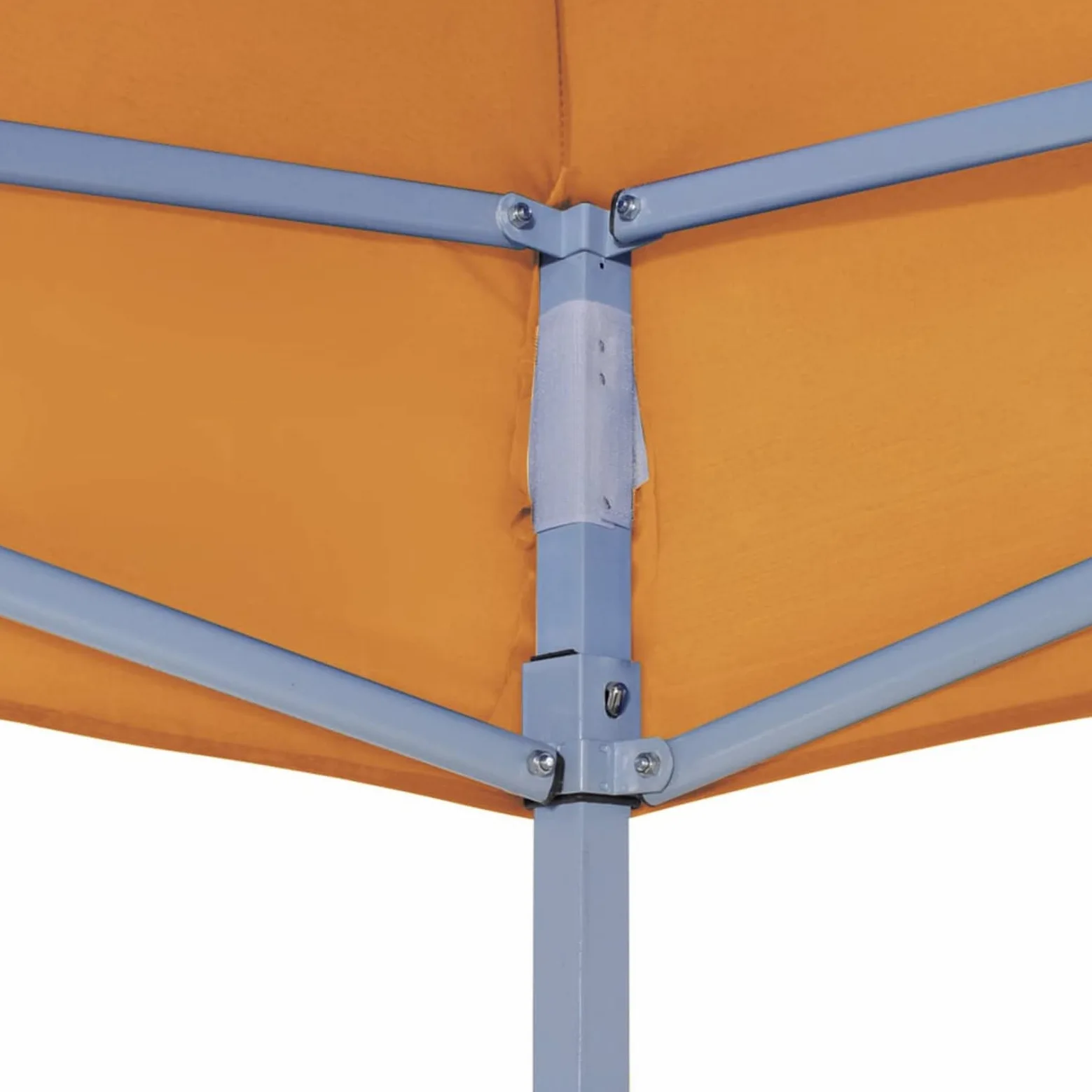 Homgoday Tienda de campaña para fiestas, techo de 2 x 2 m, naranja, 270 g/m², resistente al agua, toldo para jardín, fiesta, camping, evento, tienda de campaña de boda