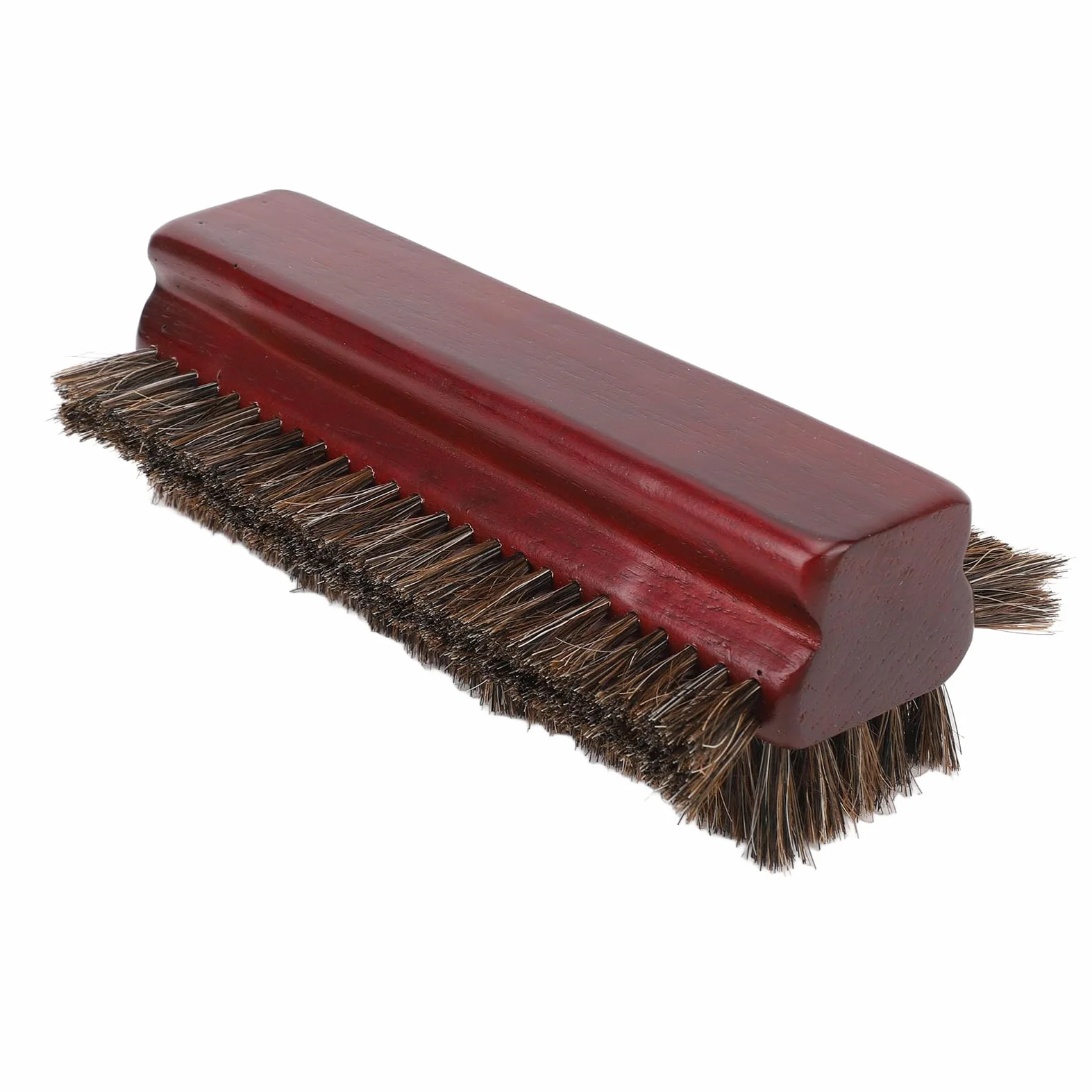 CHICIRIS Cepillo de mesa de billar, limpiador de mesa de billar, cepillo profesional de 3 lados de crin de caballo y madera con diseño de triple cara para el mantenimiento de la sala de juegos en casa
