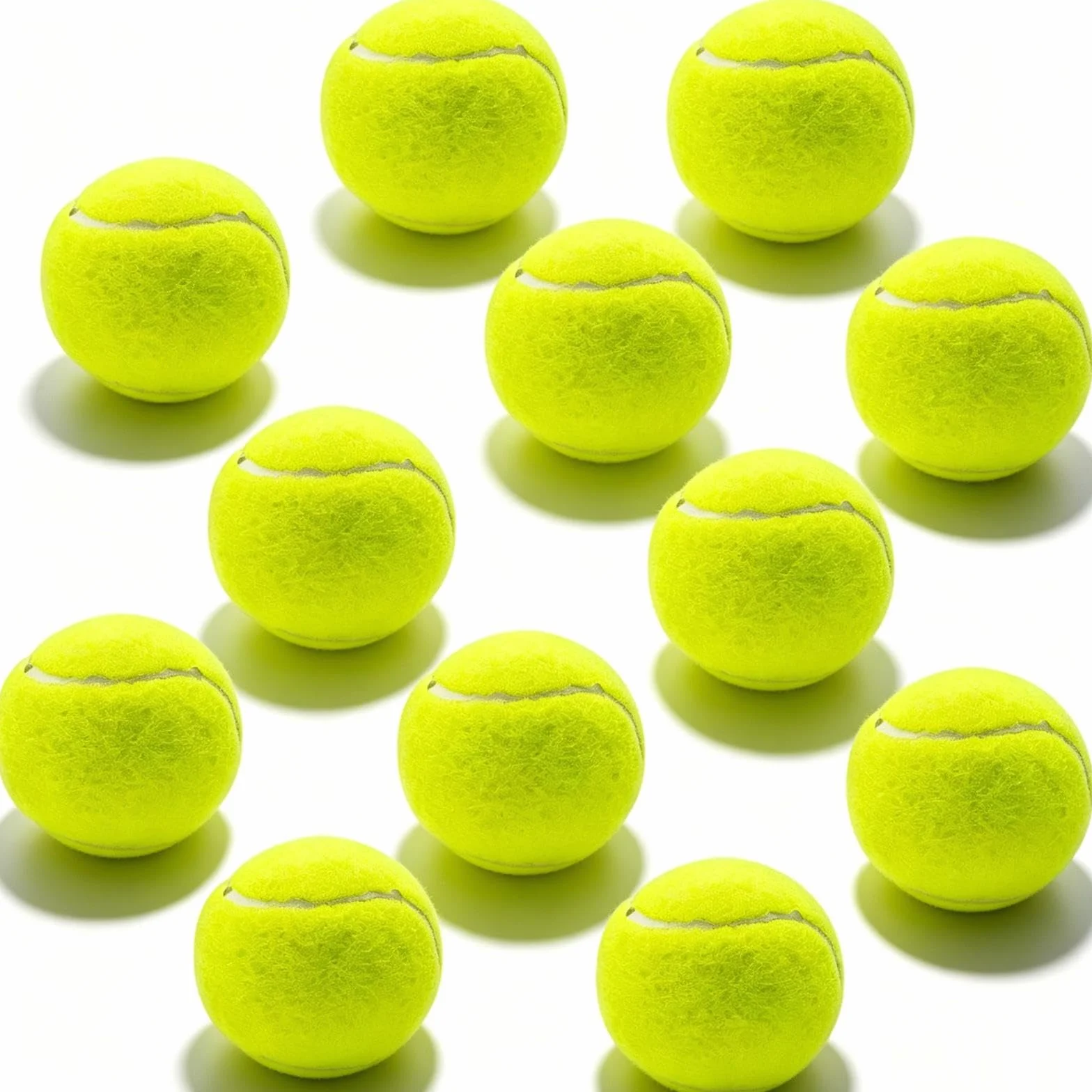 Pelotas de Tenis para Práctica, Perros y Principiantes - Bolsa de Entrenamiento, 12 Piezas