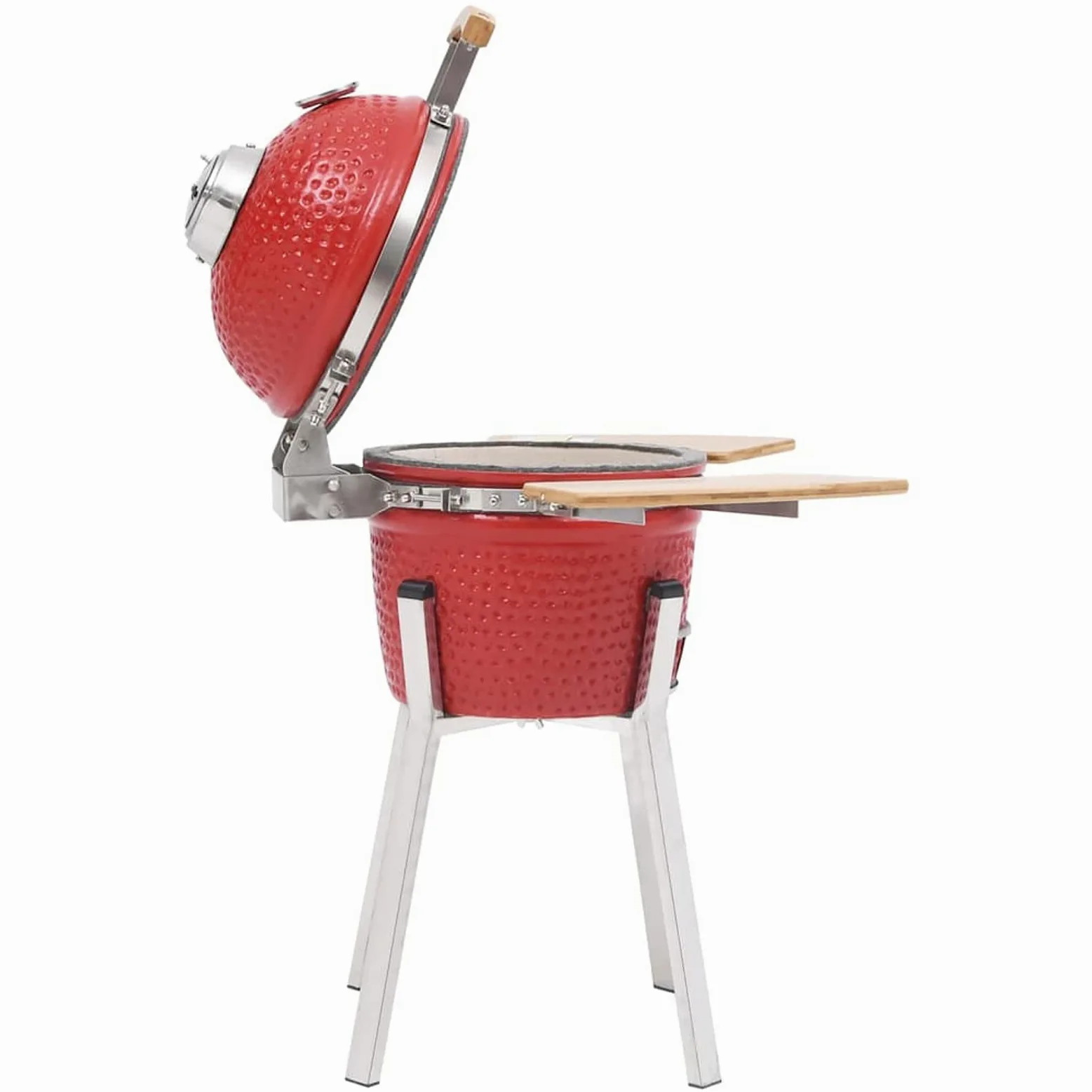 LAPOOH Barbacoa ahumadora Kamado de cerámica 76 cm, Barbacoa Carbon, Ahumador Barbacoa, Parrilla De La Barbacoa, Barbacoa Carbon Y Leña