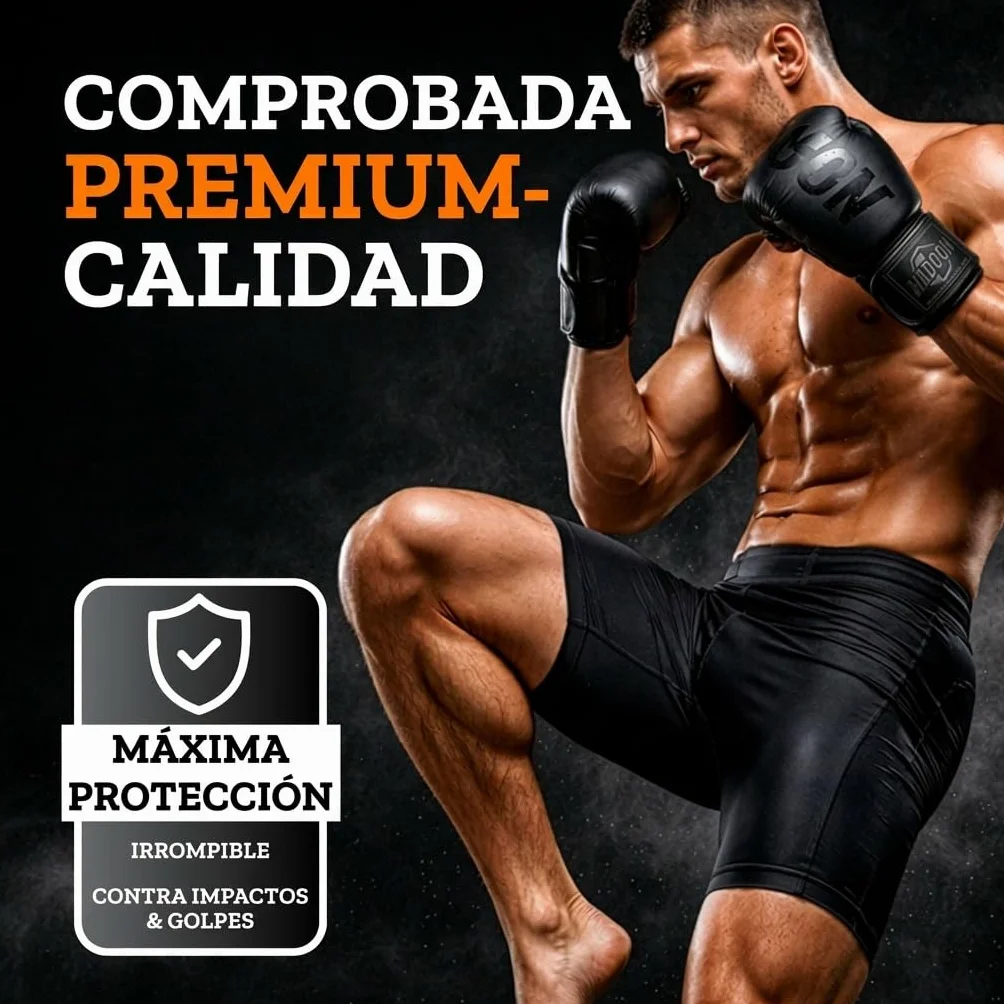 MADGON Coquilla Boxeo Protección Doble Reforzada MMA Kick Boxing Suspendorio Profesional