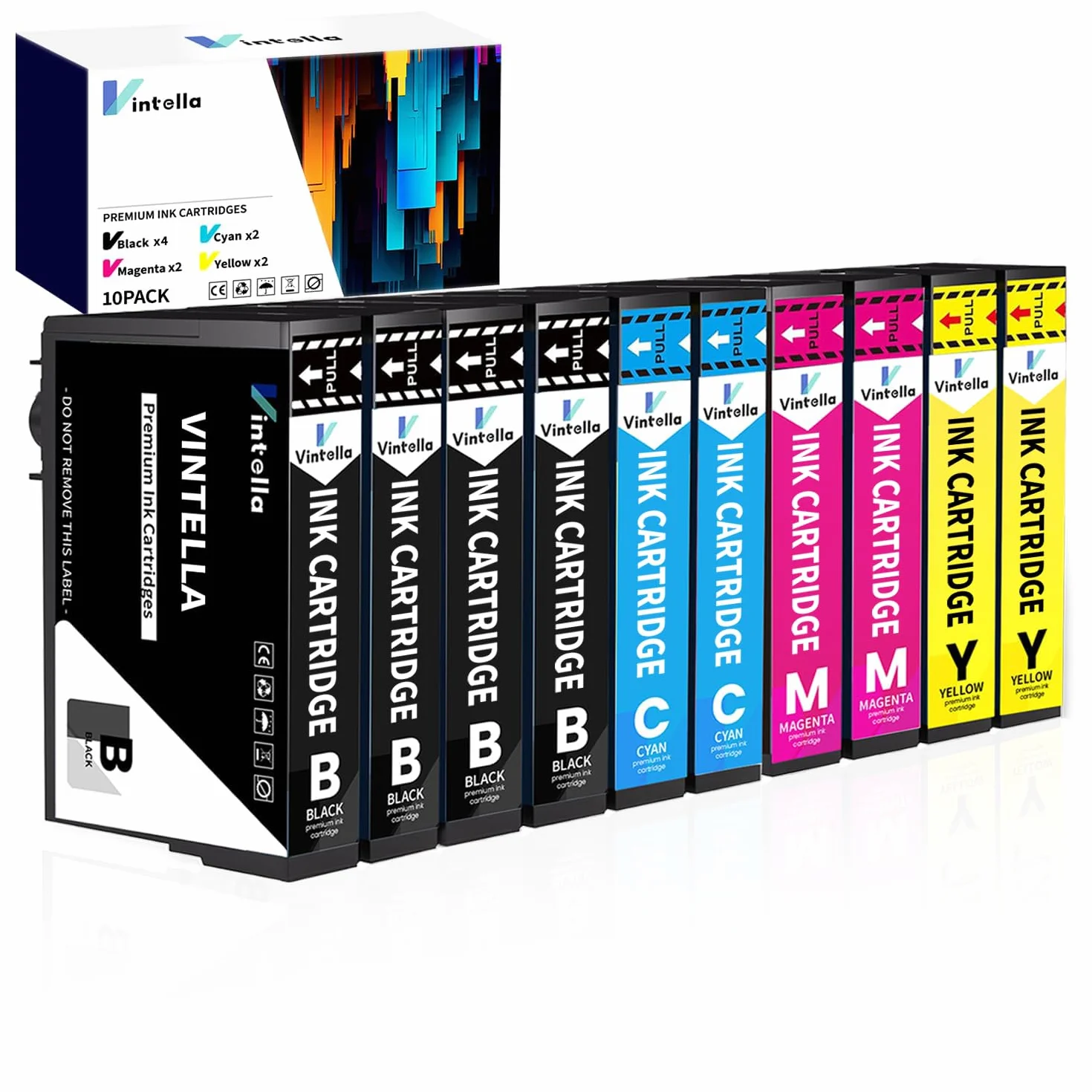 Epson 604XL Cartucho de Tinta Compatible Multipack para XP-2200 XP-2205 XP-3200 XP-3205 XP-4200 XP-4205 WF-2910 (10 Paquetes)