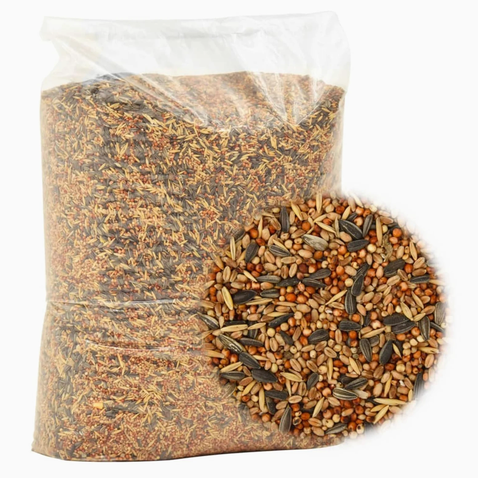 Fasba Mezcla de Semillas Energéticas para Aves - 25 kg - Alimento Superior para Aves Silvestres
