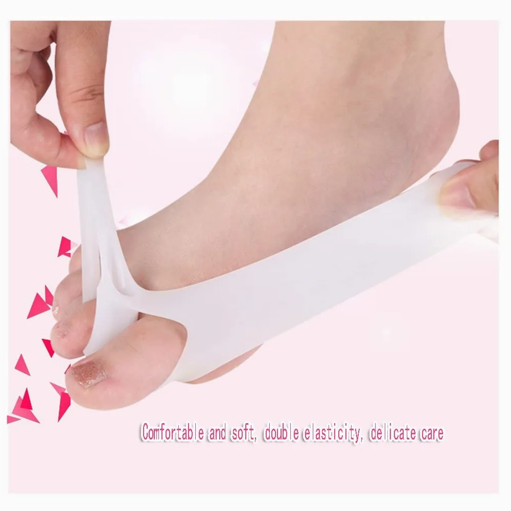Corrector Hallux Valgus, Juego de separación de Dedos, Corrector de Silicona, Protector alisador de juanetes para Hombres y Mujeres, Alivio del Dolor para el Cuidado de los pies