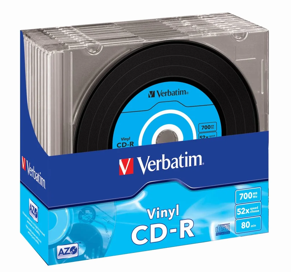 Verbatim CD-R AZO Data Vinyl 10 discos