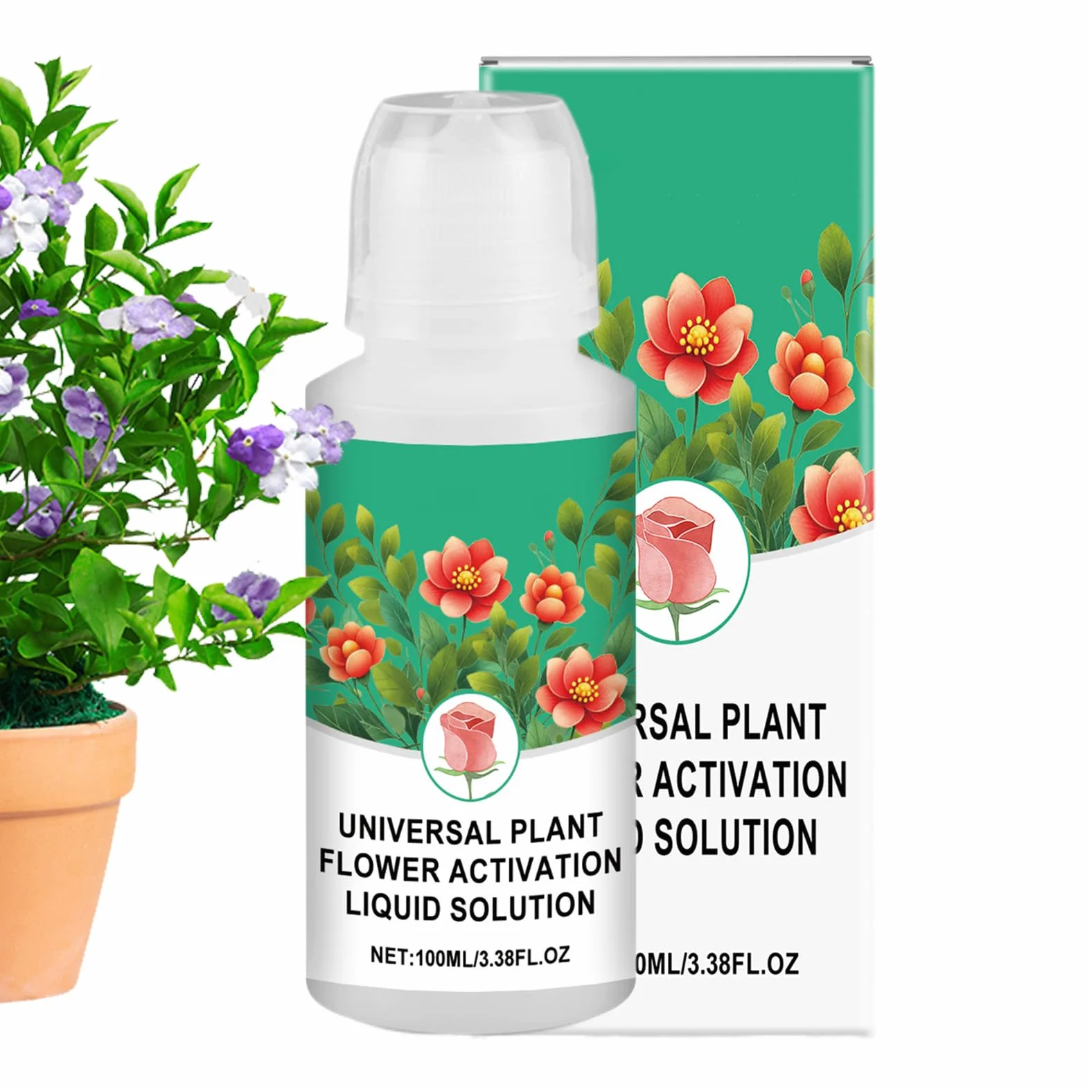 Alimento Para Flores Cortadas | Líquido 100 ml Nutrientes Hidropónicos | Suministros De Jardinería Para Césped Hidroponía Y Vitalidad De Macetas Interior Exterior