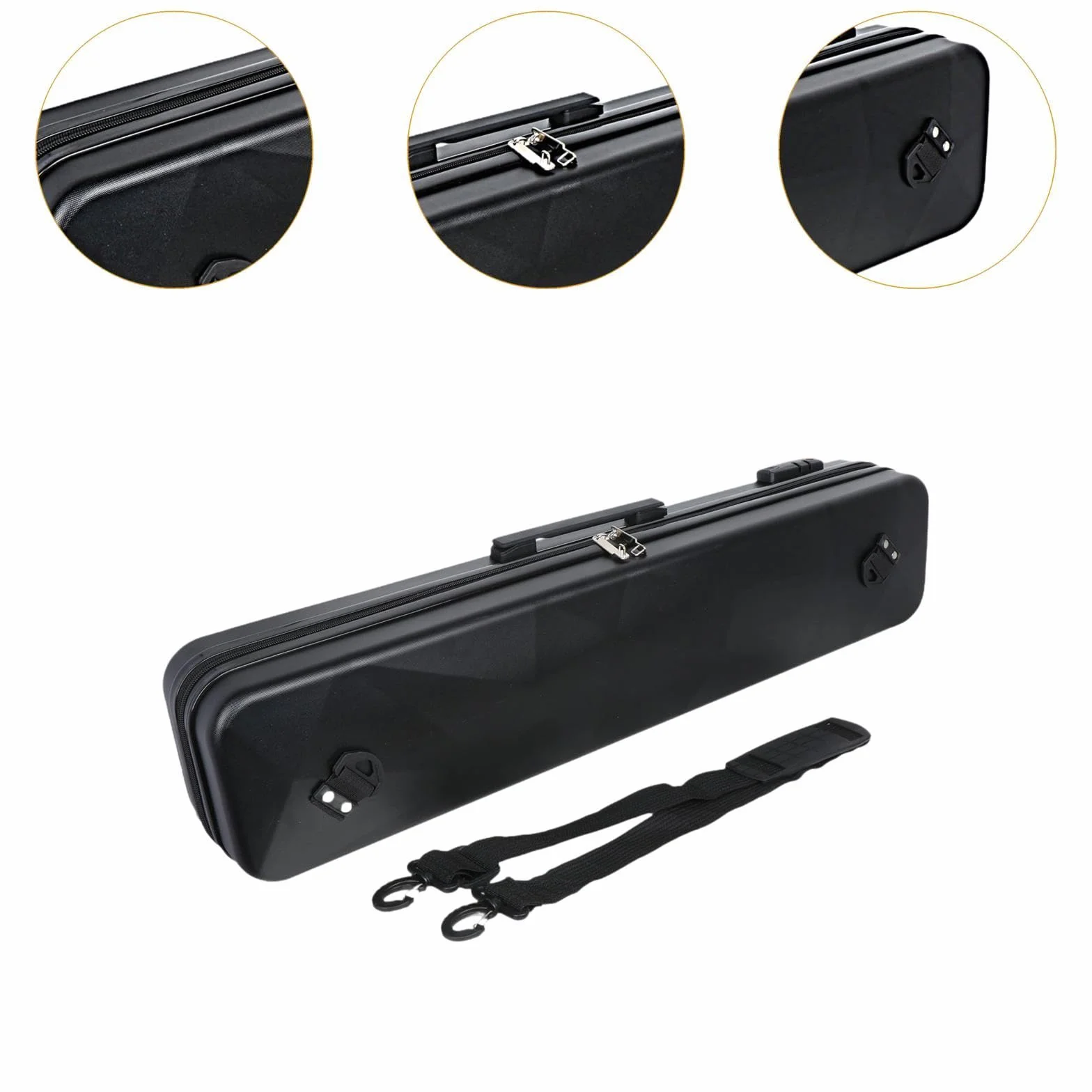 Kowaku Bolsa para Palos de Billar 85cm Estuche rígido de PVC 1/2 Dividida