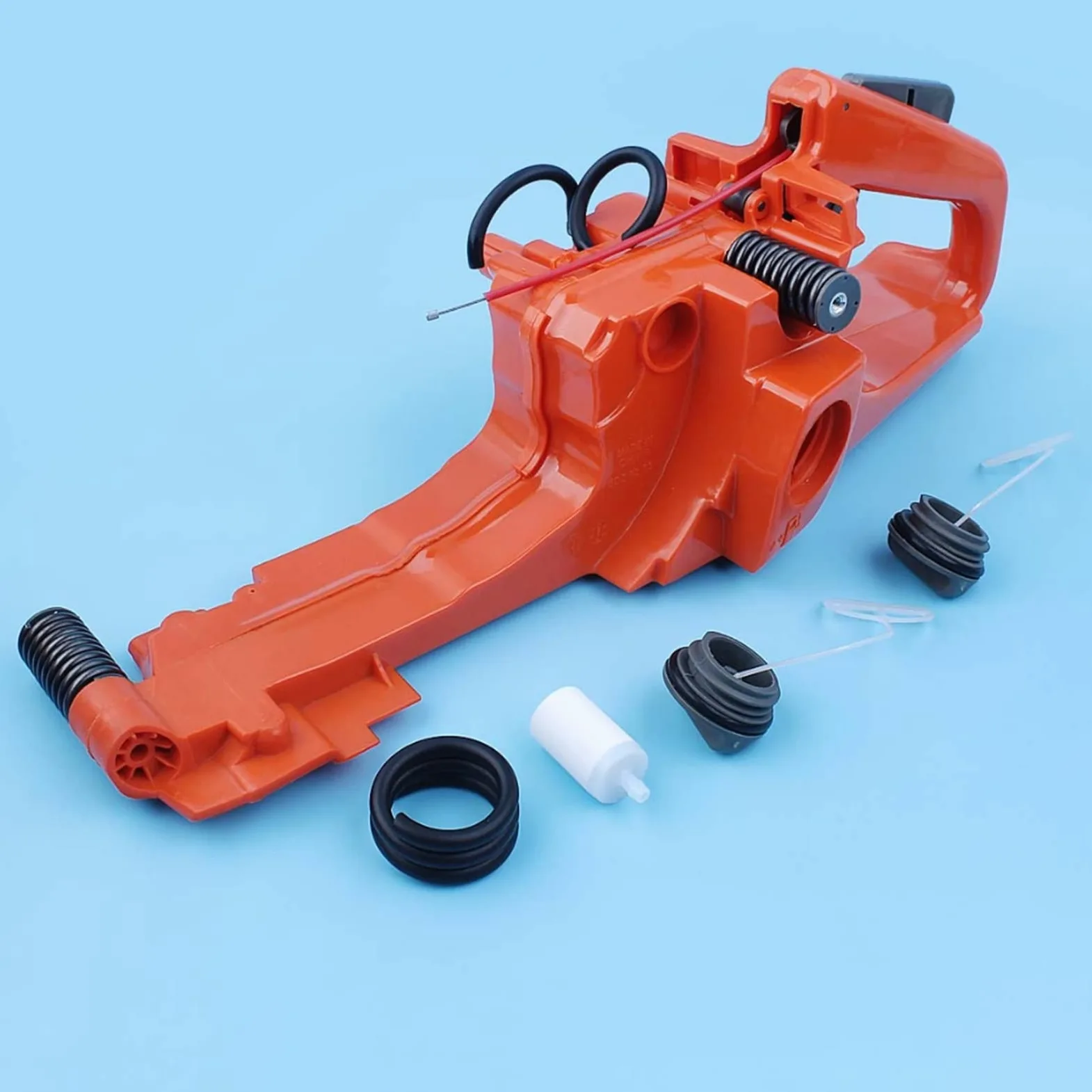 IWBR Kit de línea de Filtro de Tapa de Montaje de manija Trasera de Tanque de Combustible de Gas Apto for Husqvarna 362 365 371 372 372XP repuestos de Motosierra