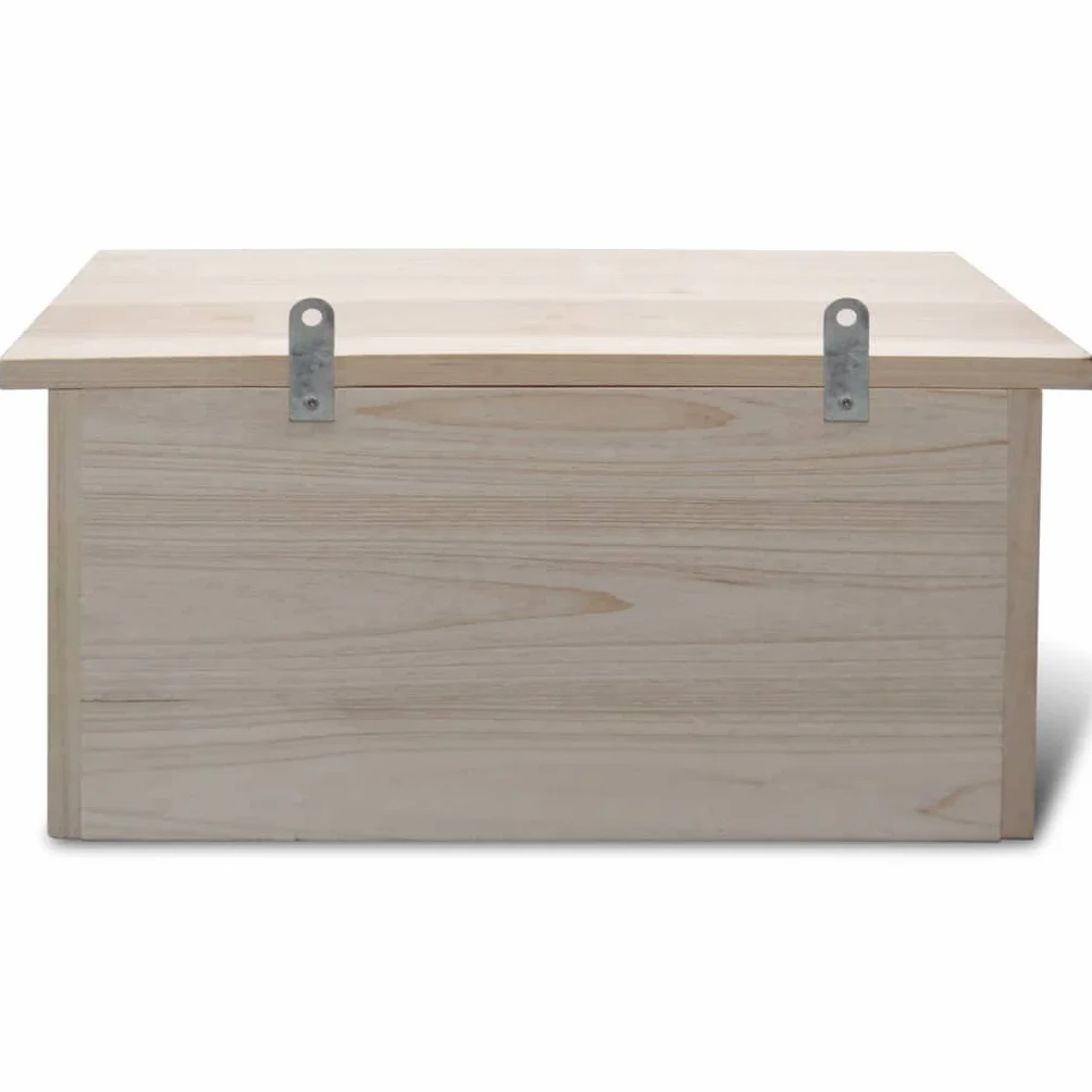 Nido de gorrión de madera estable, 44 x 15,5 x 21,5 cm, con tres compartimentos y colgador de metal para jardín, balcón, terraza como nido natural y casa para pájaros silvestres