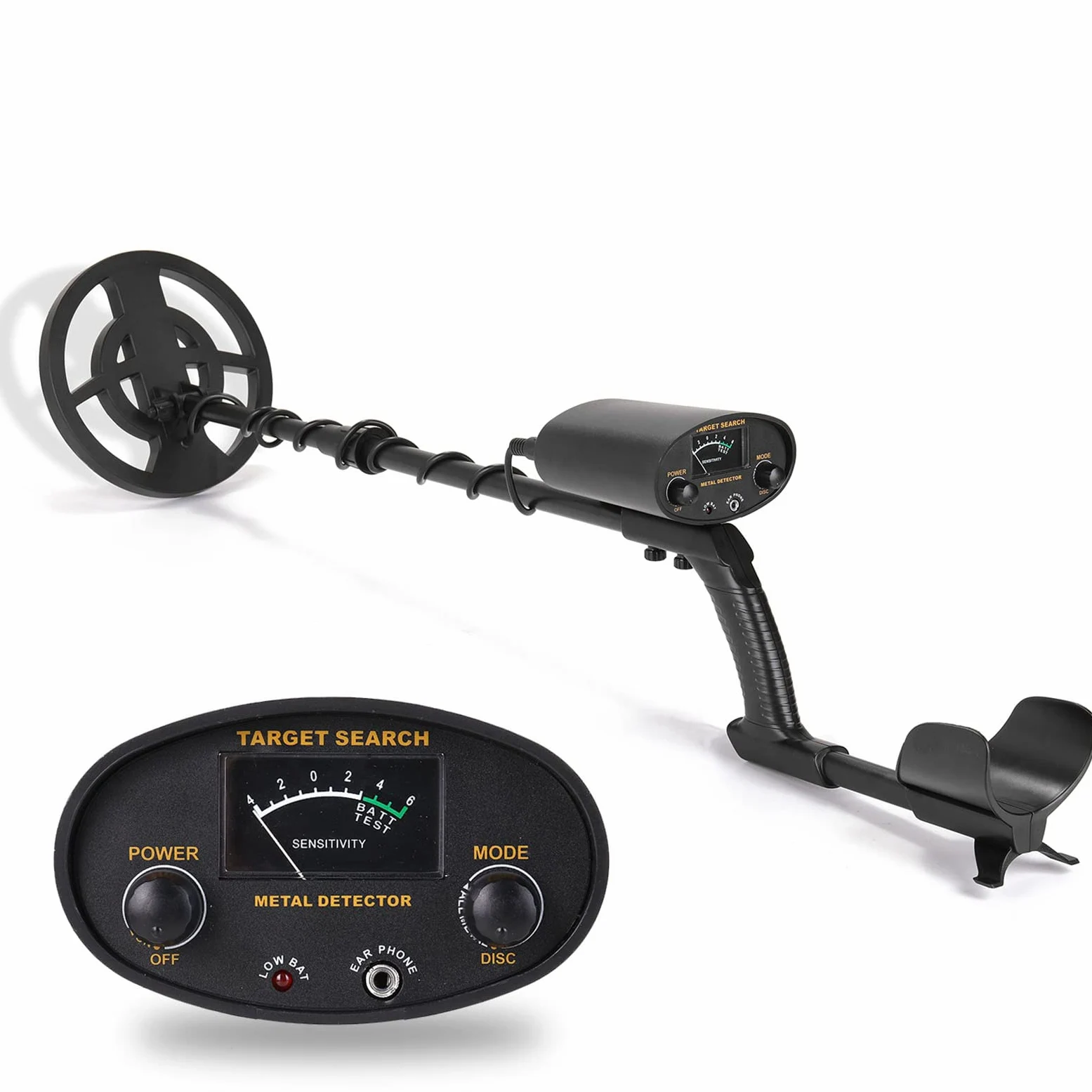 Detector de Metales Pinpointer, Juego de Herramientas de búsqueda de detectores de Metales de Mano con Auriculares para detección de Oro al Aire Libre e inspección de Seguridad