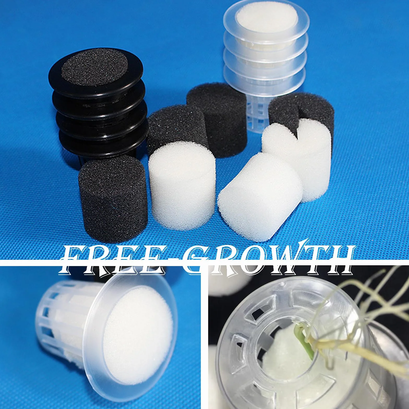 50 Piezas 32 * 30mm Esponja Hidropónica, Soilless Hydroponics, Plantar Herramientas de Esponja, Esponjas Hidropónicas Sin Tierra, para Cultivar Hortalizas y Flores