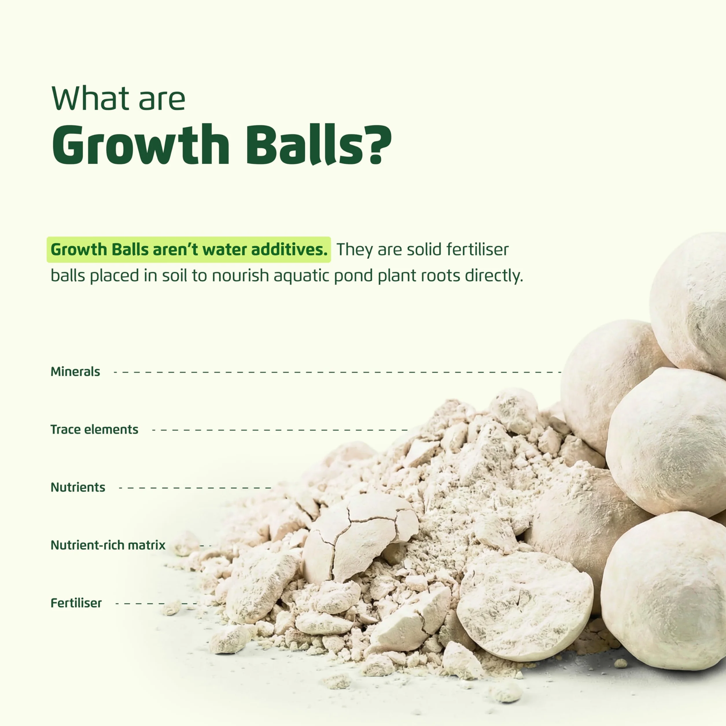 Velda 122250 fertilizante para plantas acuáticas, 50 bolas – bolas de crecimiento