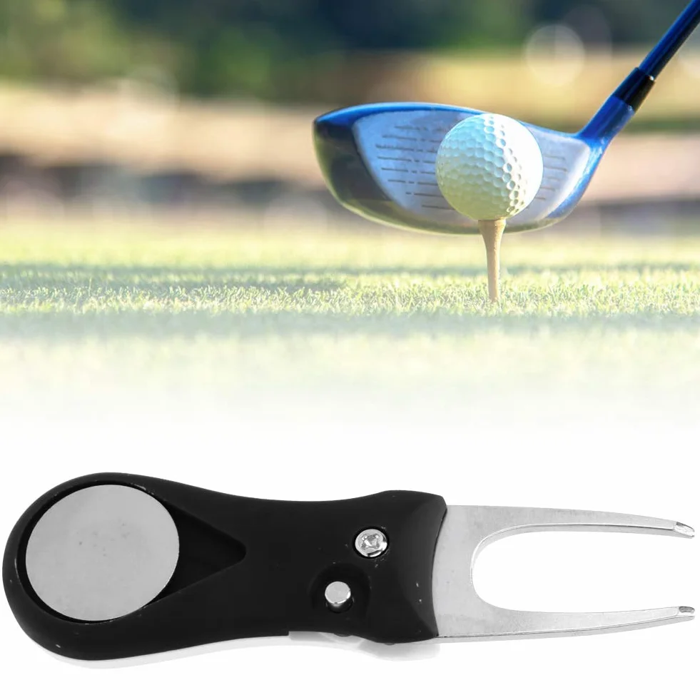 MAGT Pitch Fork Golf Herramienta de reparación de Divot Negro