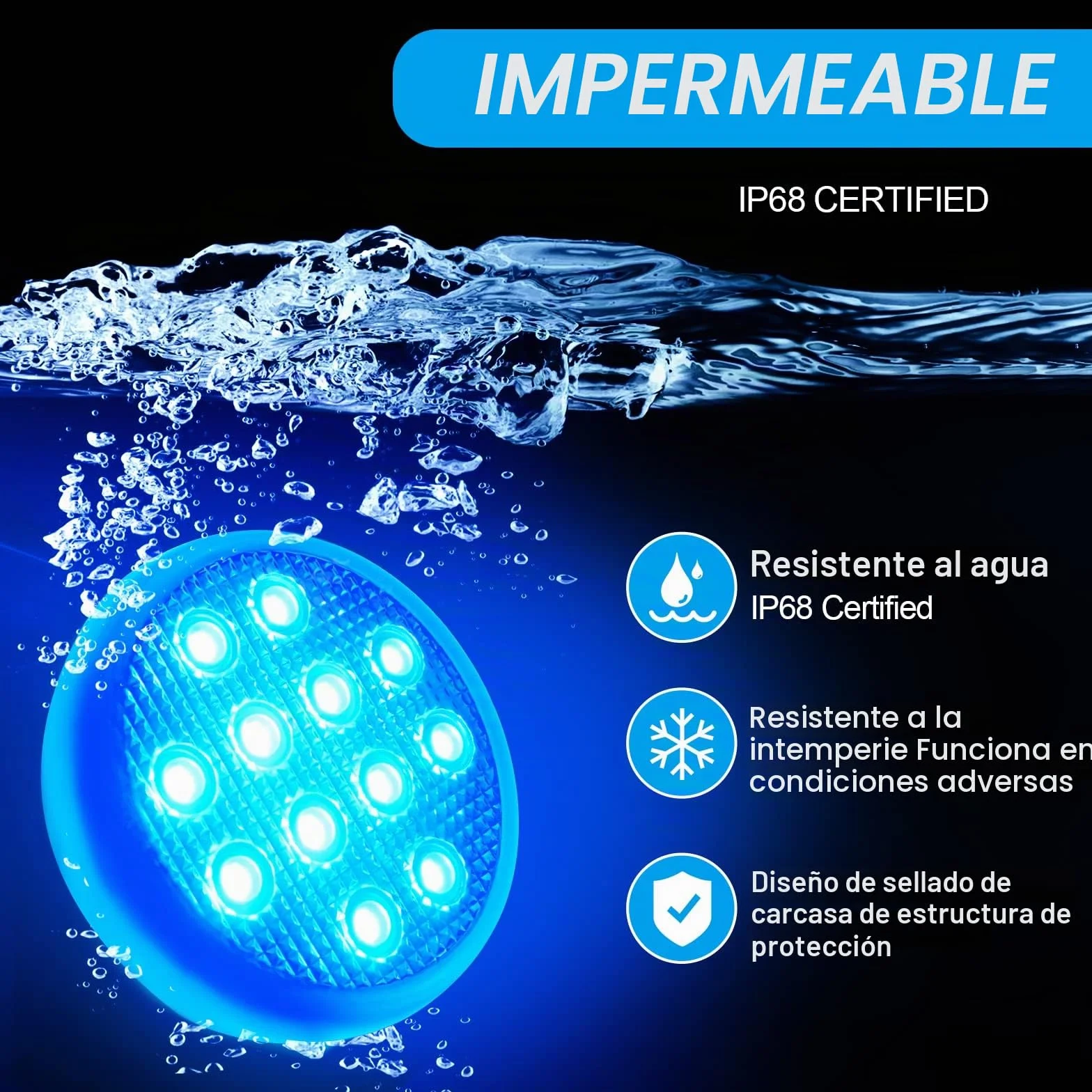 TEPENAR Luces sumergibles recargables para piscina, luces subacuáticas impermeables de 3.7 pulgadas, carga USB-C, funciona con pilas, control remoto, 16 luces de bañera de hidromasaje que cambian de