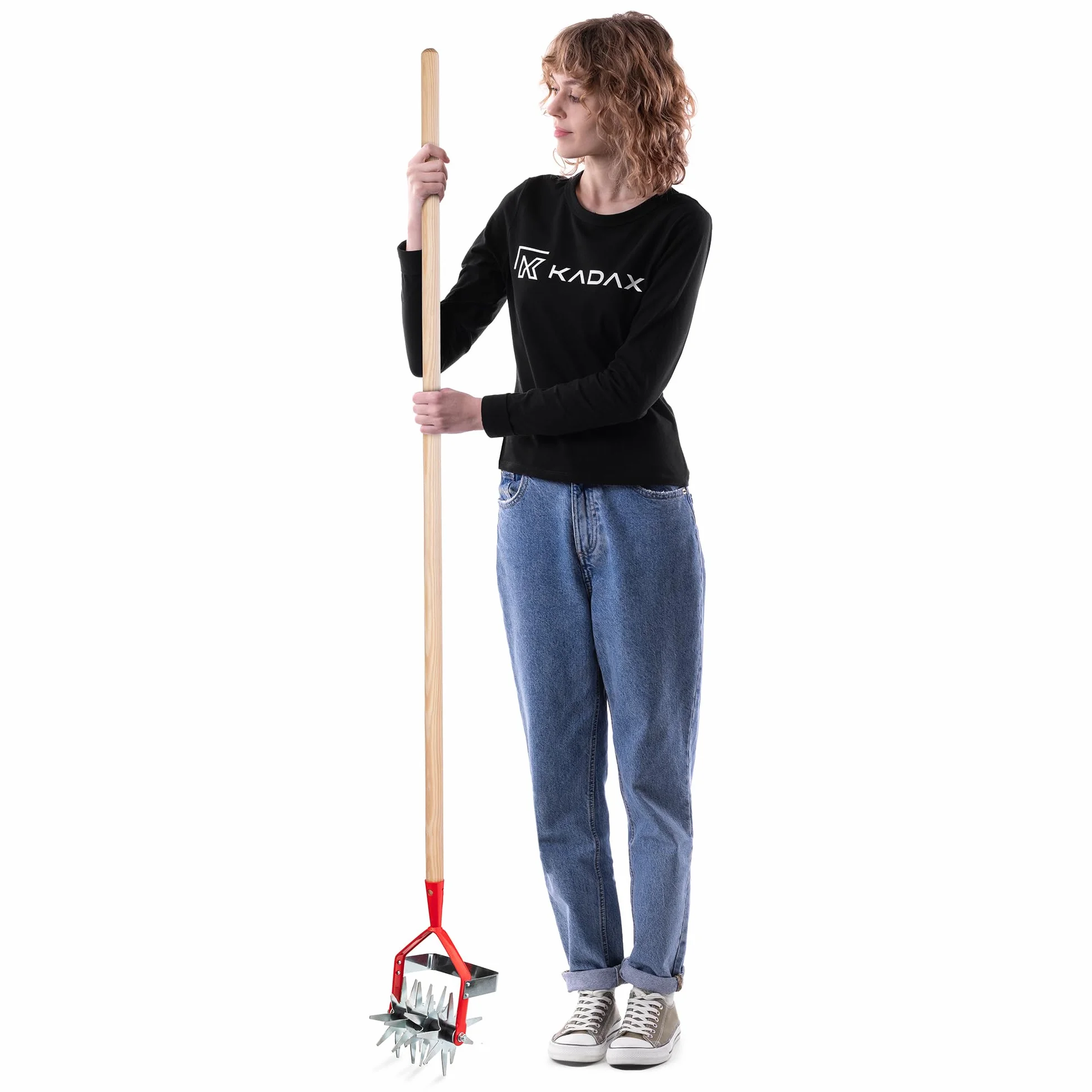 KADAX - Fresadora de Estrella con Cuchillo de jesser, fresadora de jardín, colector para aflojar el BO-Dens, cultivador para jardín, césped, Malas Hierbas, rallado, cultivador de Rodillo