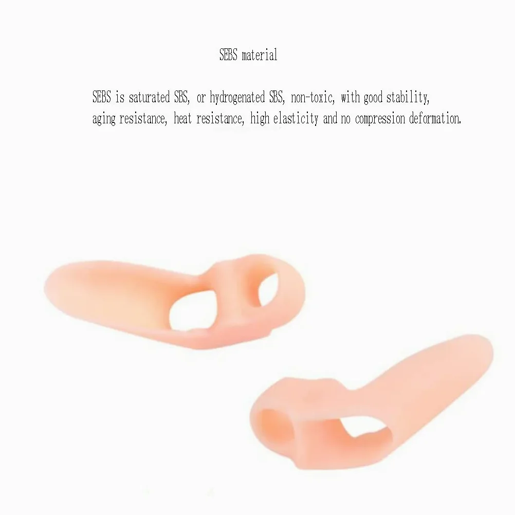 Separadores de dedos de gel de silicona con protector de juanete, alisador de dedos para Hallux Valgus, separador de dedos, alivia el dolor en las articulaciones doloridas del juanete, cuidado de los