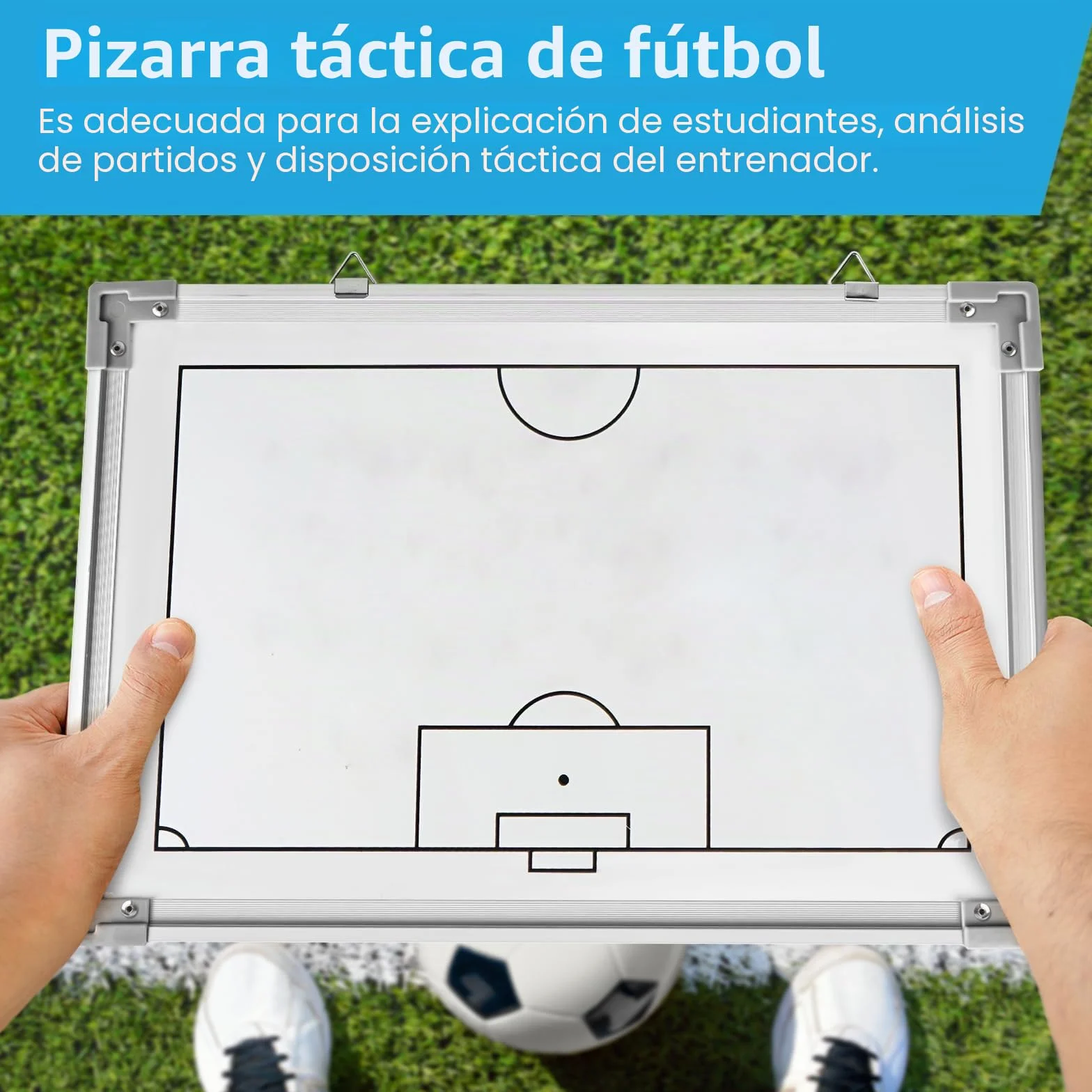 Pizarra Futbol Entrenador Magnética Plegable con Imanes y Borrador para Estrategia
