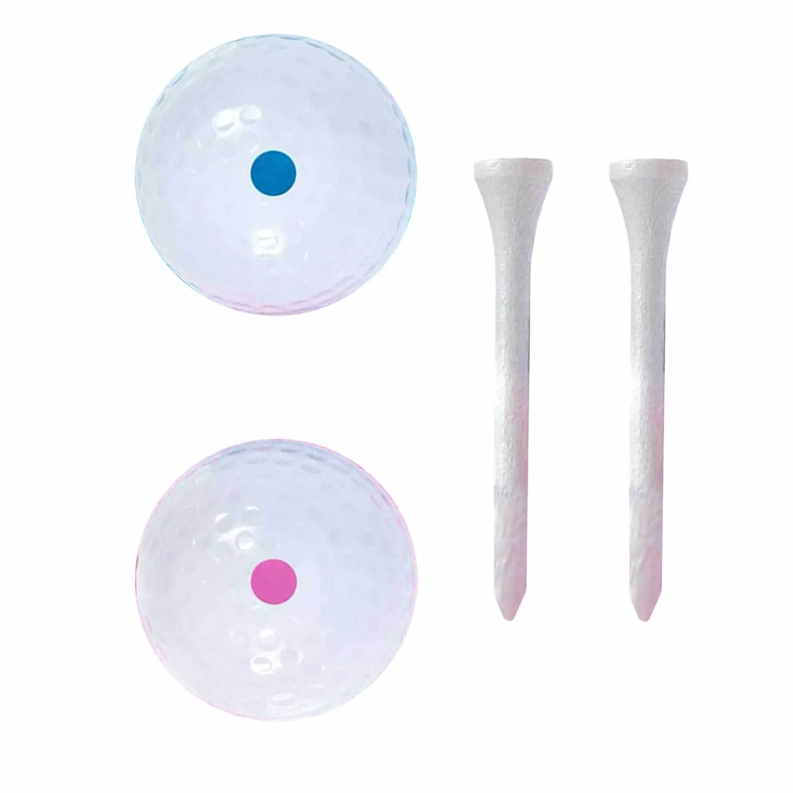 Golf Truco Explosivas Bolas con Polvo Rosa y Azul Regalo para Futuros Padres