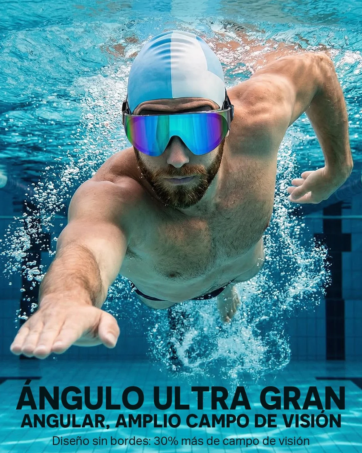 Gafas de Natación Zoomsnail Pack de 2 Adultos Niños Anti-vaho Sin Fugas Protección UV 180°