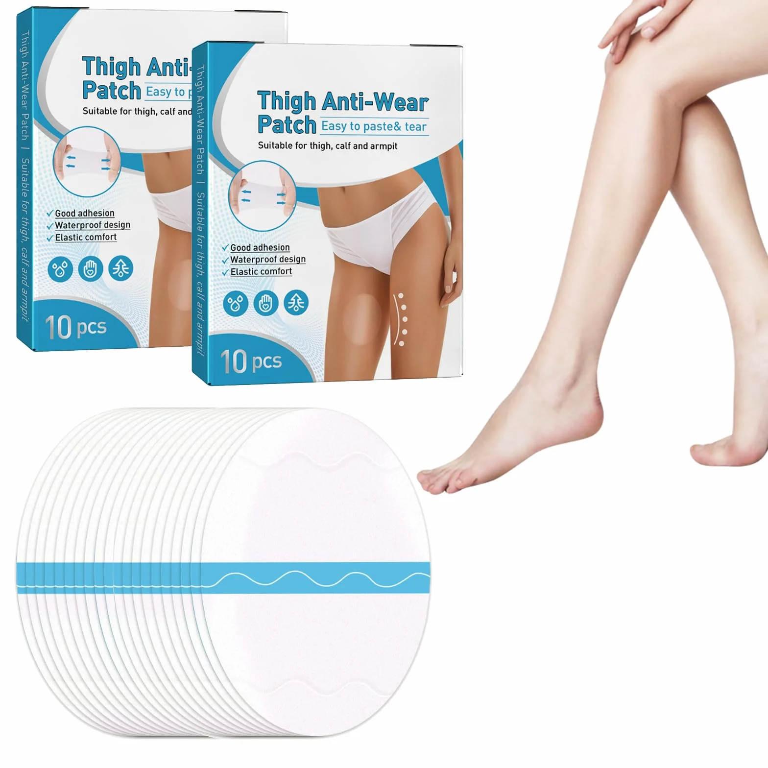 Adhesivo Interior Antirozaduras Para Muslo Anti Fricción Piernas Almohadillas Transparentes Desechables