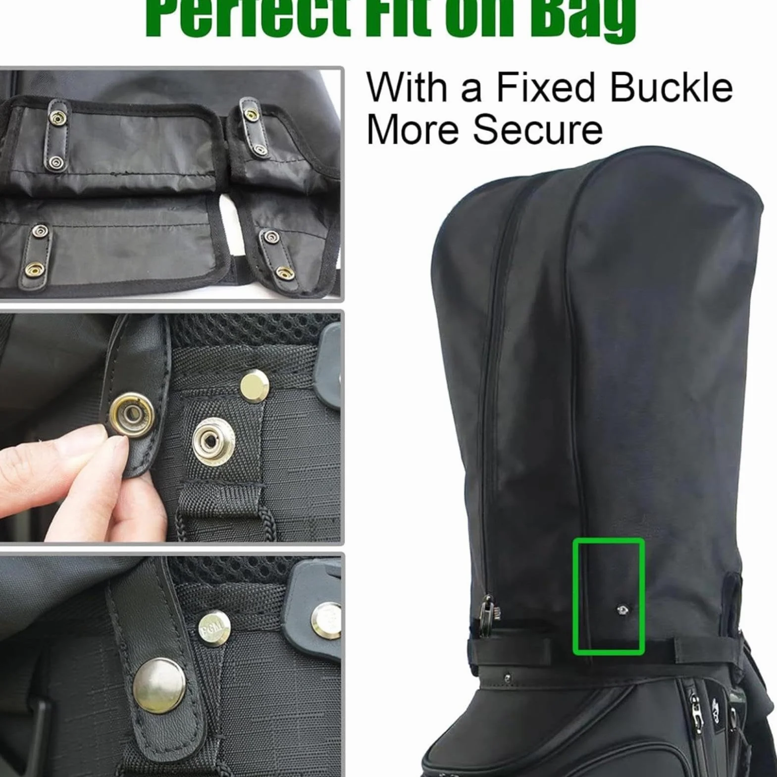 Funda Impermeable para Bolsa de Golf - Capucha Cubierta de Lluvia a Prueba de Polvo