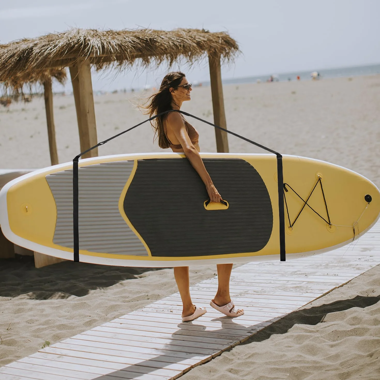 QWORK Correa Transporte Tabla Surf Ajustable Hombro para Sup Kayak Canoa