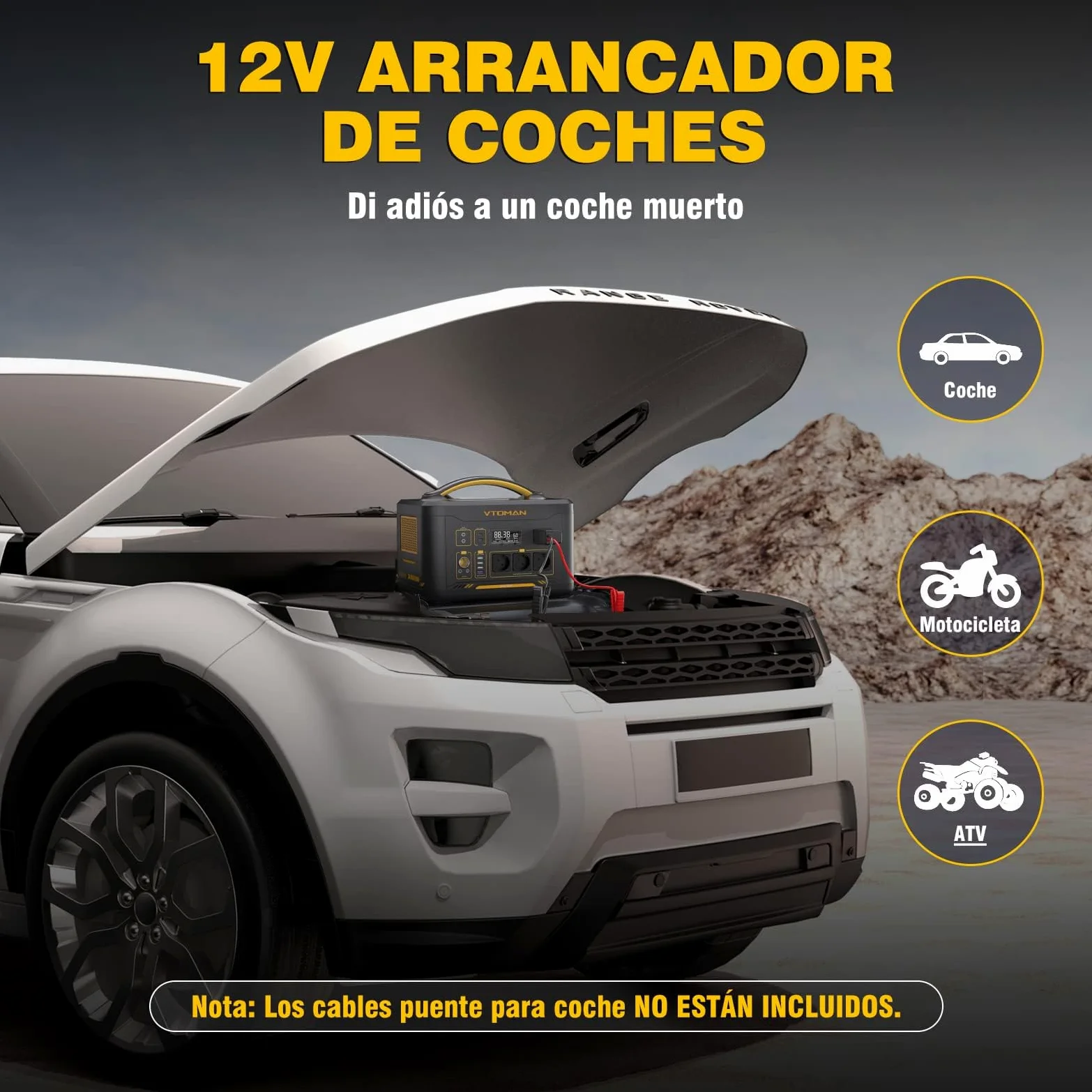 VTOMAN Jump 2200 Estación de Energía Portátil con Bolsa de Almacenamiento | 1548Wh Generador Solar (Pico 4400W), 100W Tipo C, 3 CA de 2200W, LiFePO4 Batería, para Acampadas, Hogar y Caravana