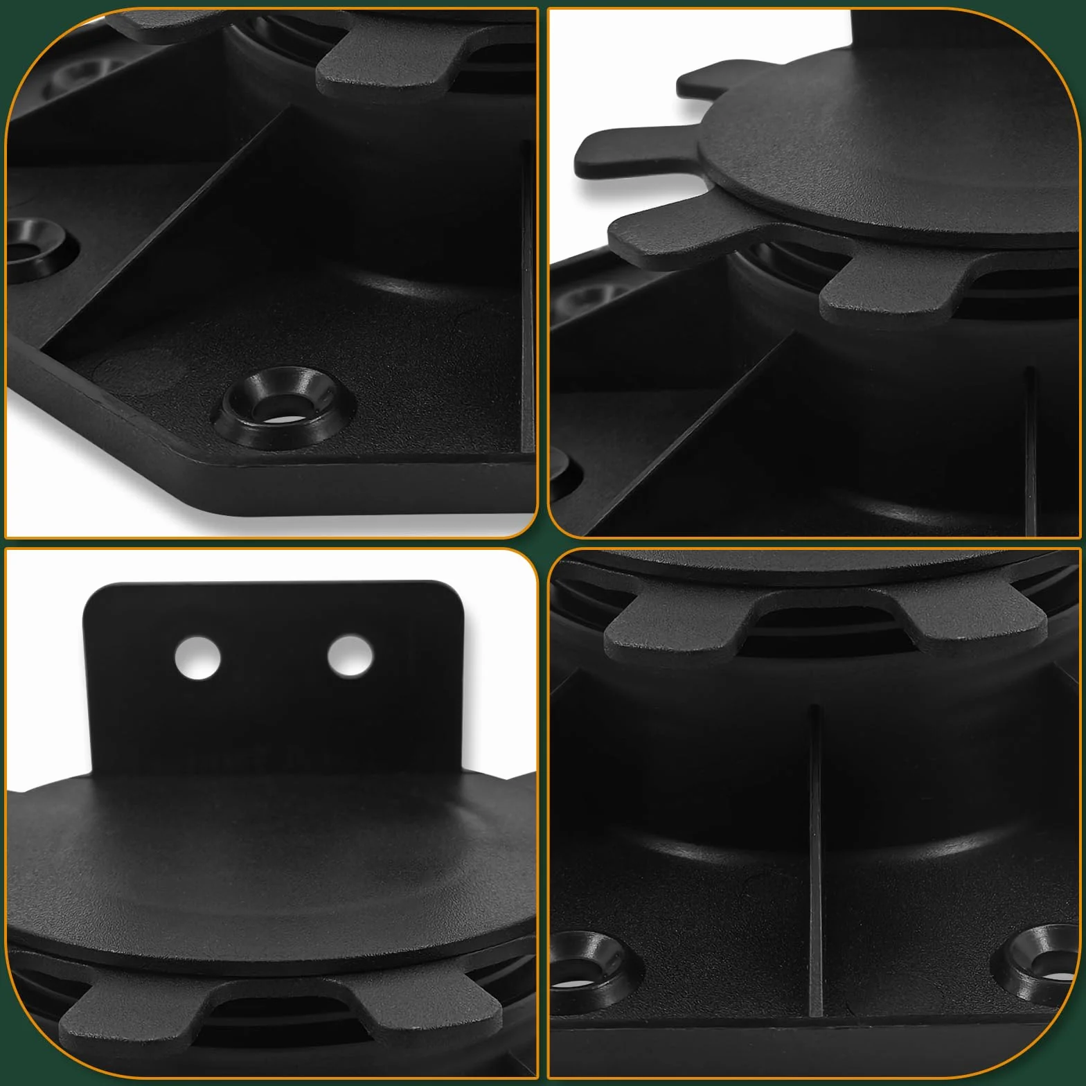 10 piezas de soportes ajustables en altura de 18-30mm, soportes para suelos de terraza, material PP, para juegos de agua, jardines de terraza, adoquines de patio, diseño de jardines, etc