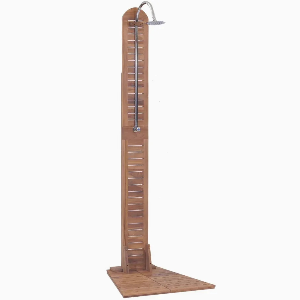 Homgoday Doia de jardín de madera maciza de teca, 70 x 75 x 204 cm, muebles para casa, interiores y exteriores, salón, dormitorio