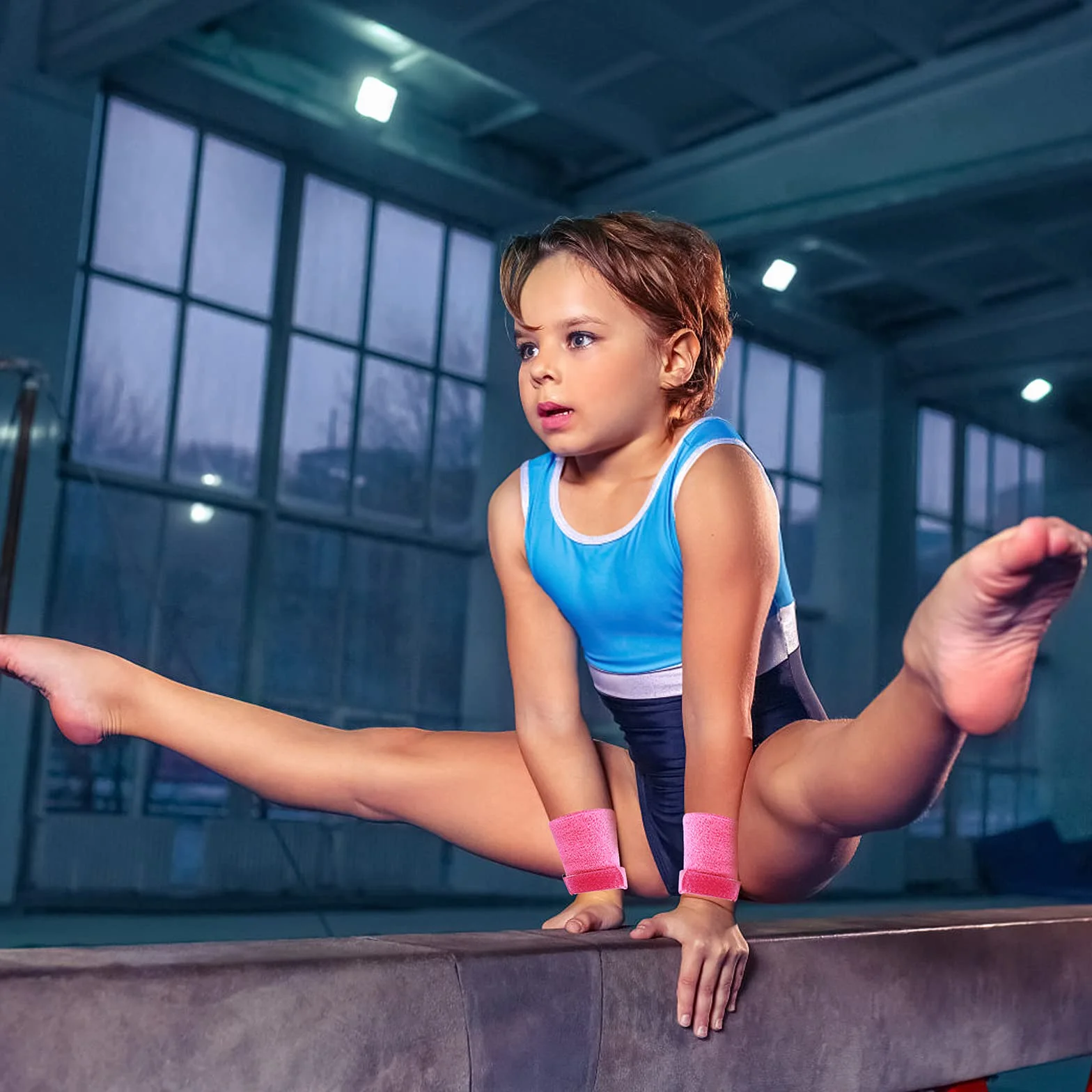 Abeillo Juego de 2 Muñequeras de Gimnasia para Niñas, Empuñaduras y Protección de Palma