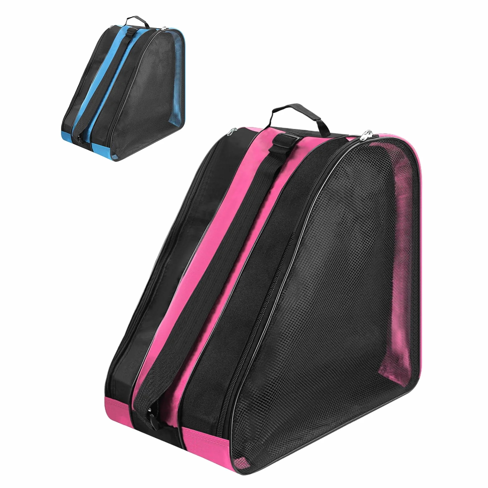 Bolsa para patines de hielo para niños con correa ajustable, mochila para botas de esquí