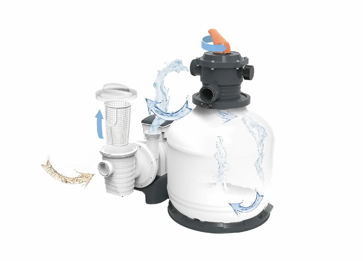 Bestway 58486 - Depuradora de Arena 11.355 l/h Conexión 38 mm, Multicolor