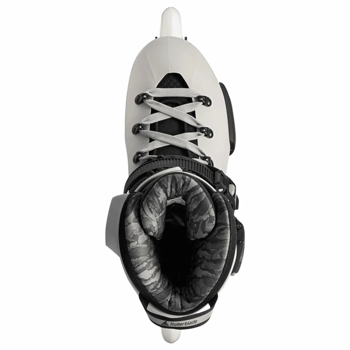 Rollerblade Patines Freeskate Urbanos Twister 90R 4x90mm Rocker Carcasa Rígida Guía Aluminio White Smoke Blanco Negro 43-44