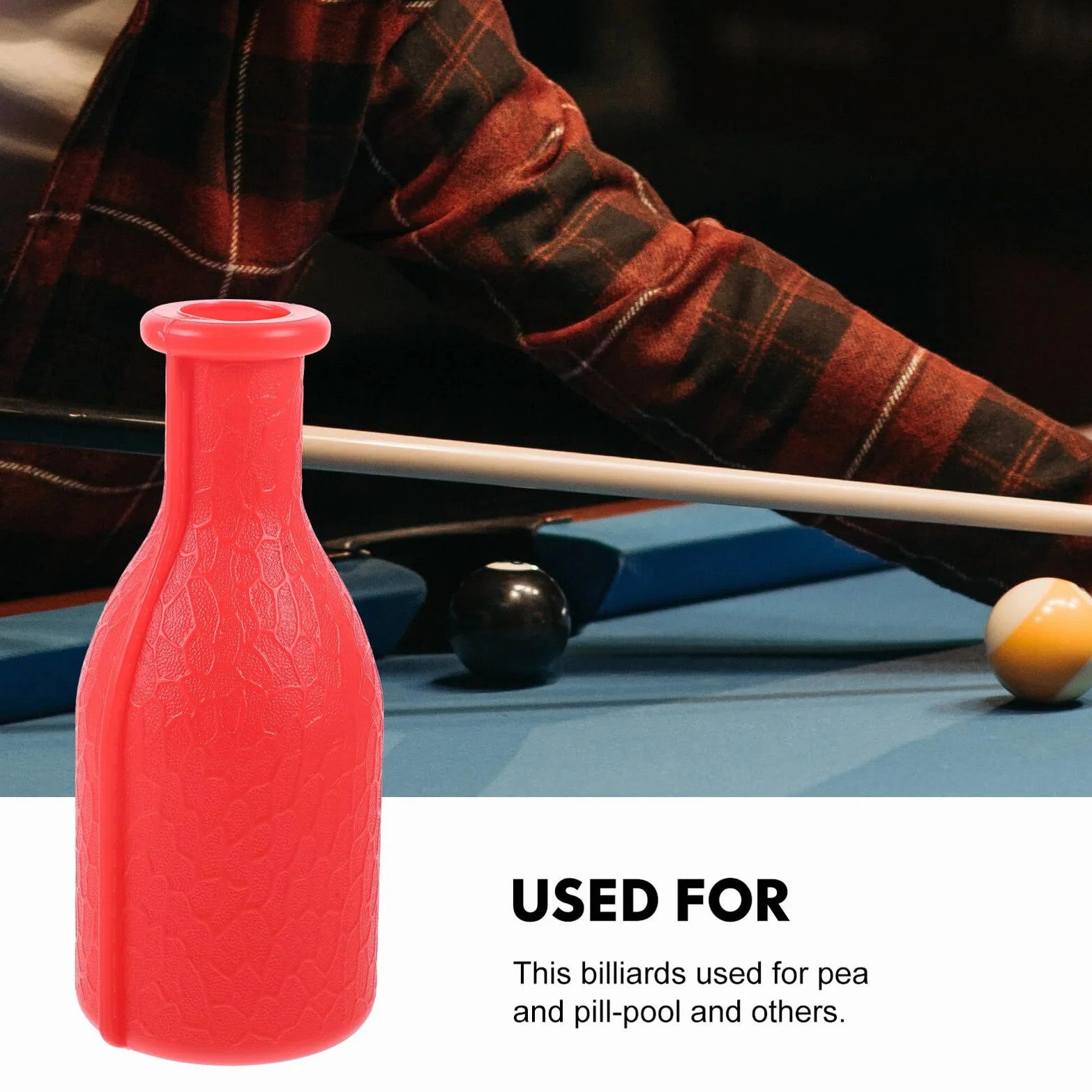 Juego de Accesorios de Plástico Rojo para Botella de Billar