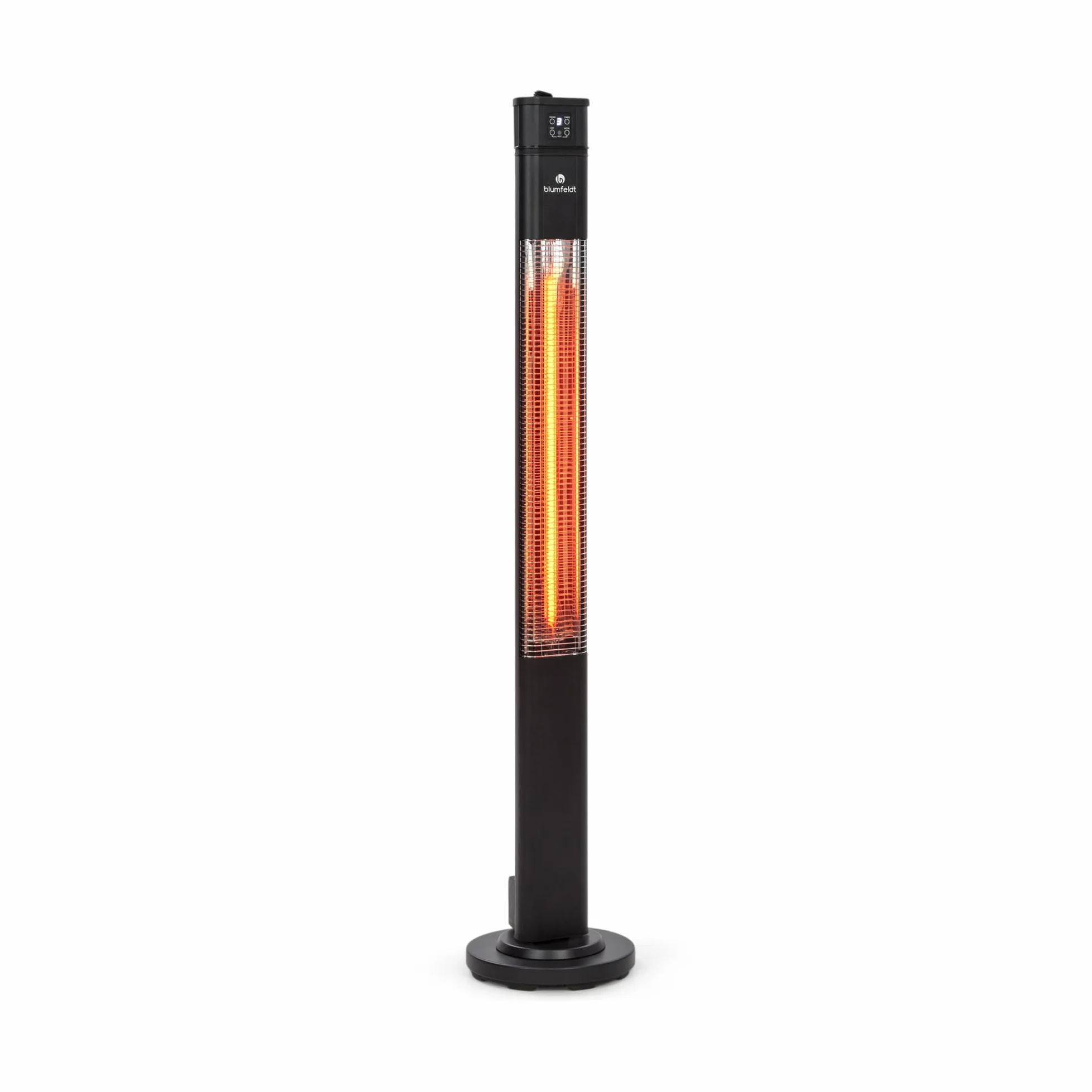 Klarstein Radiador Electrico Bajo Consumo, Calefactor para Patio o Terraza de 2000W, con Oscilación, Eficiencia IP44, Calefactores Jardín, para Exterior